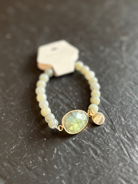 Blue Labradorite Gemstone Bracelet
