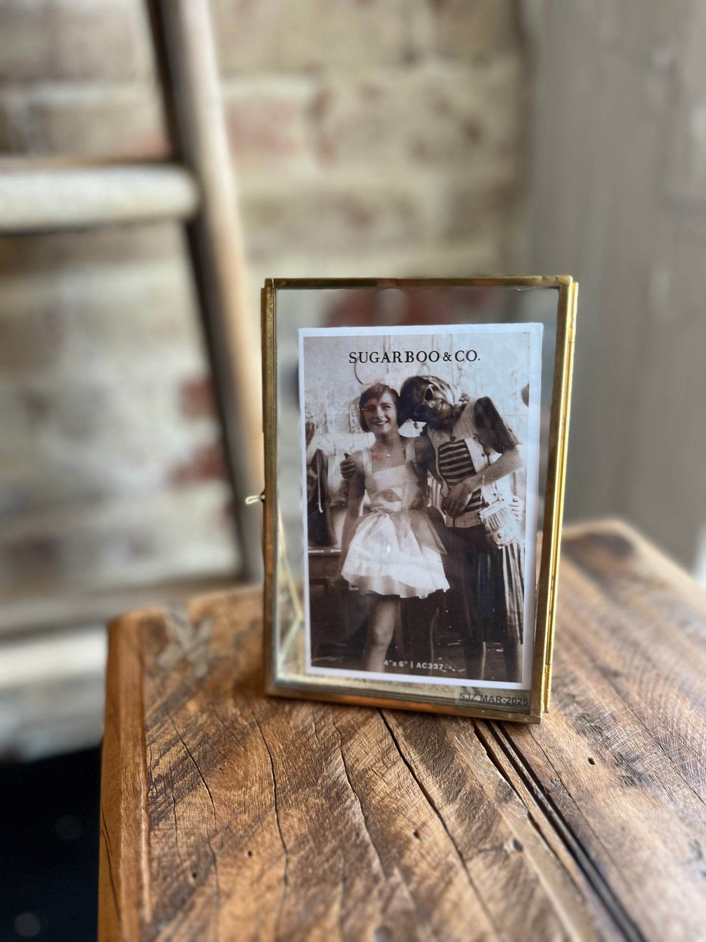 Vertical Brass Standing Frame - 4x6