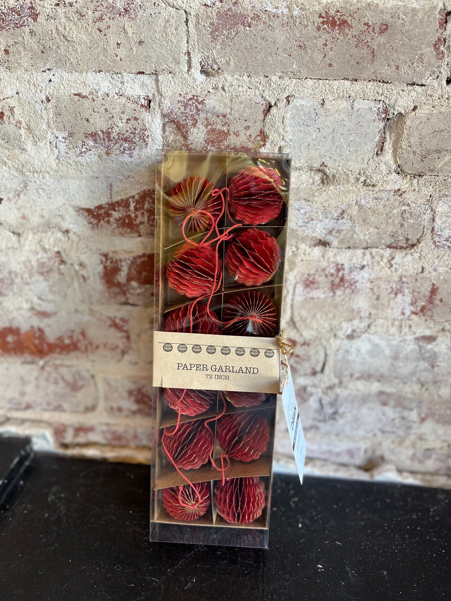 Gold Glitter Paper Garland