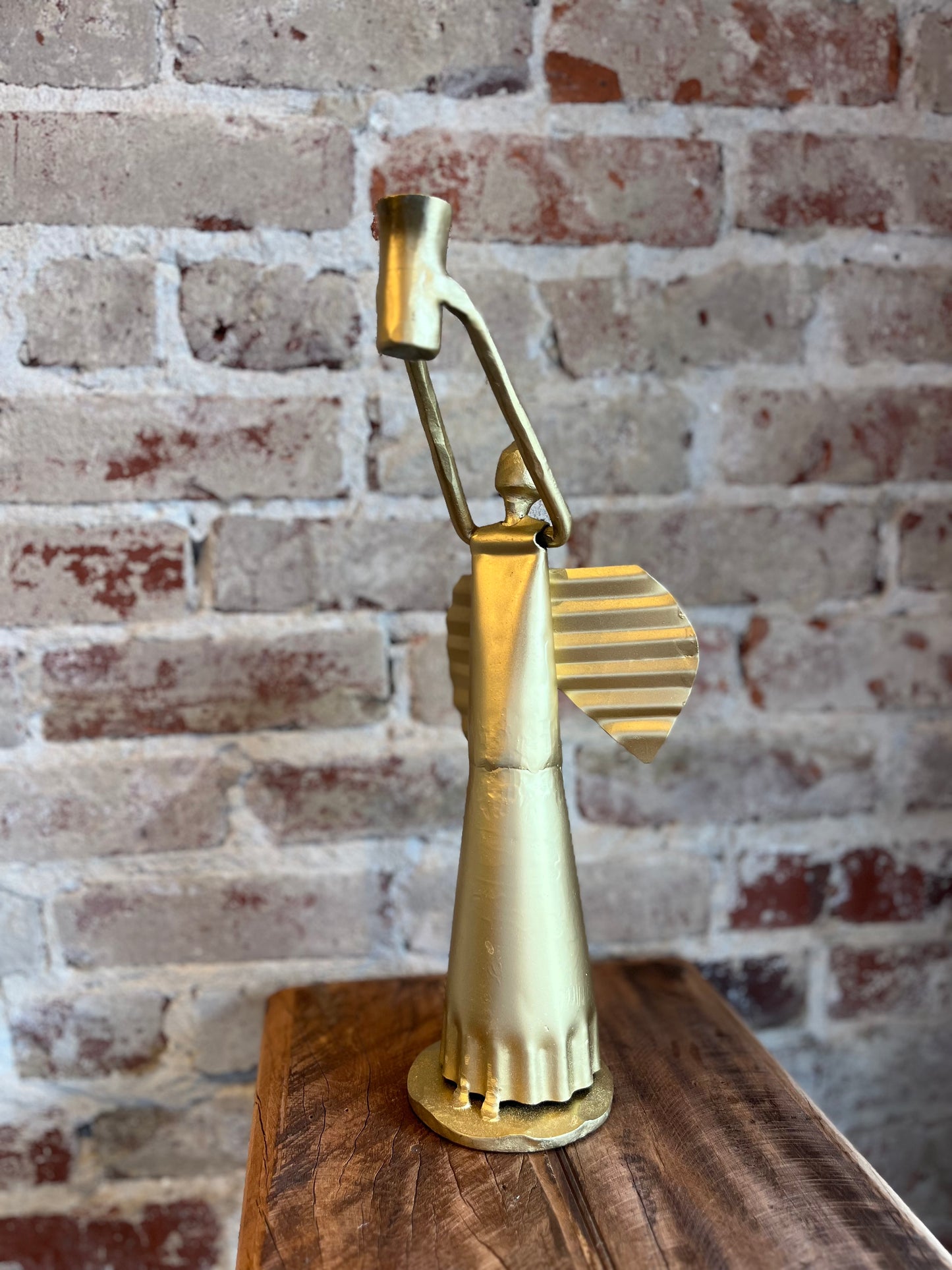 Metal Angel Candle Holder