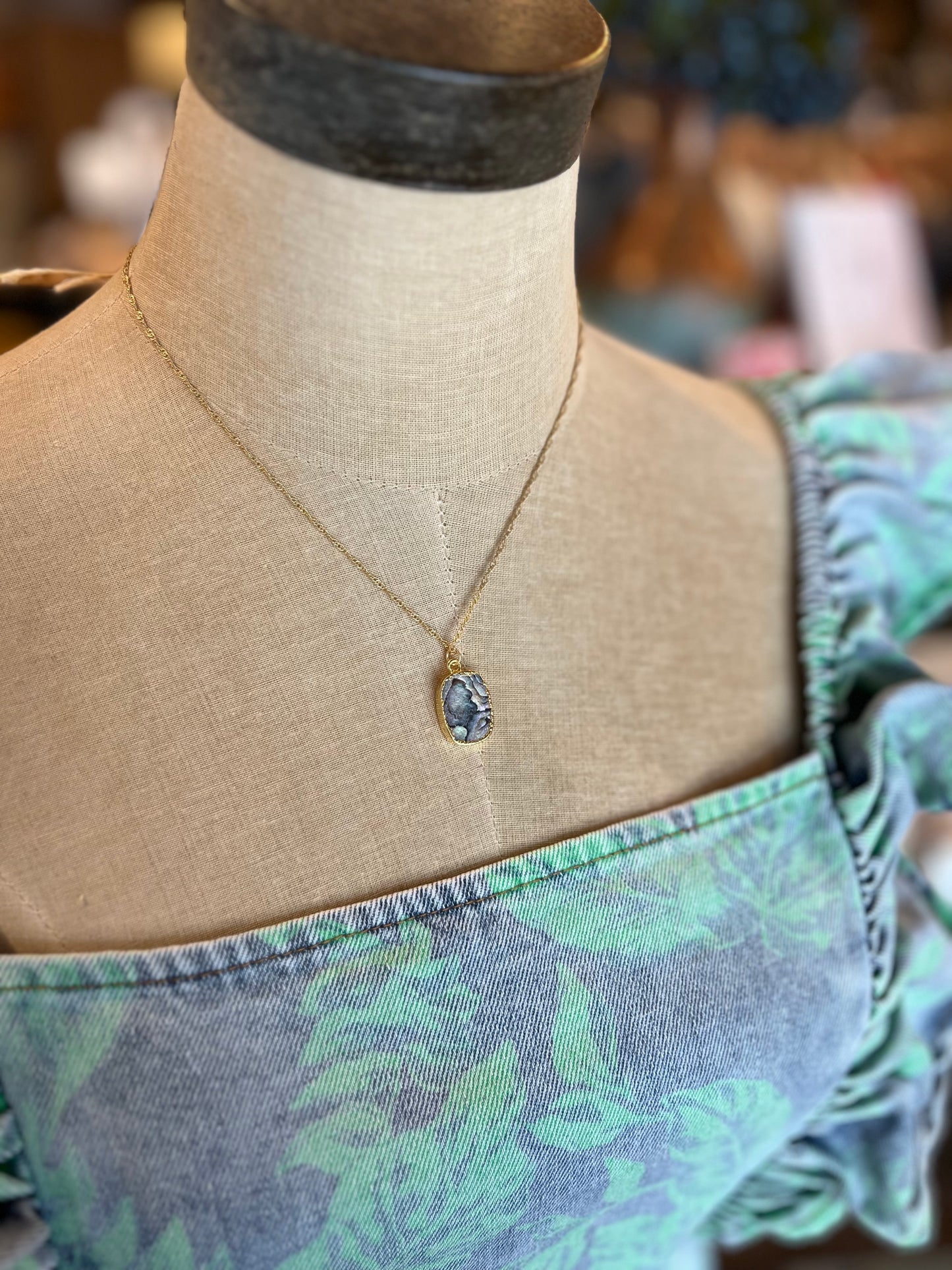 Opal of the Sea Abalone Necklace