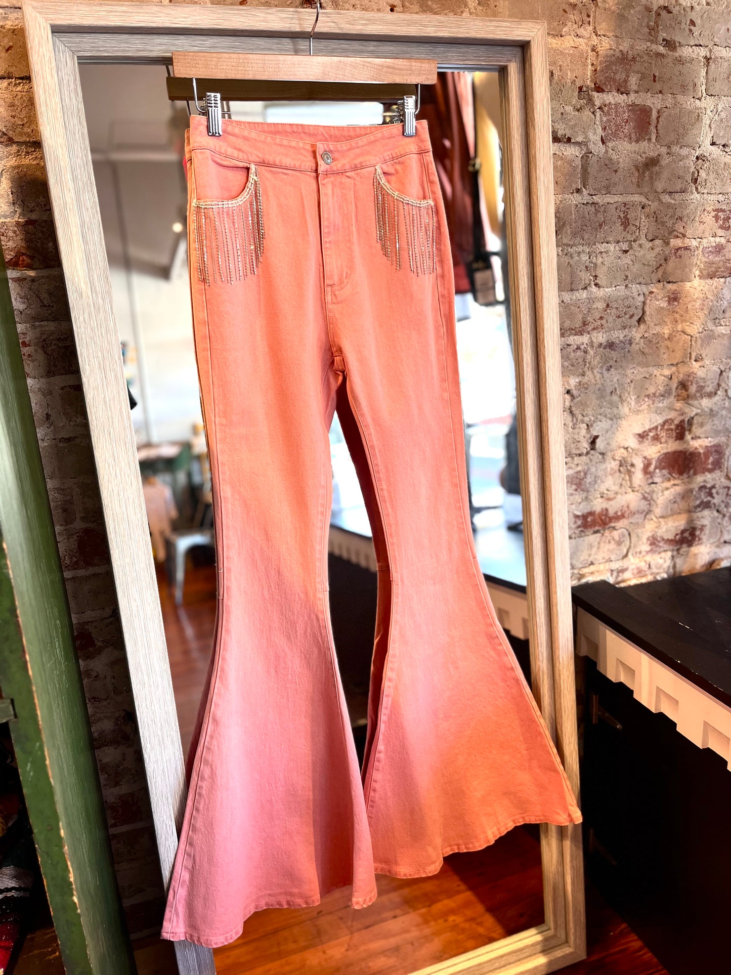Fringe Jewel Bell Bottoms