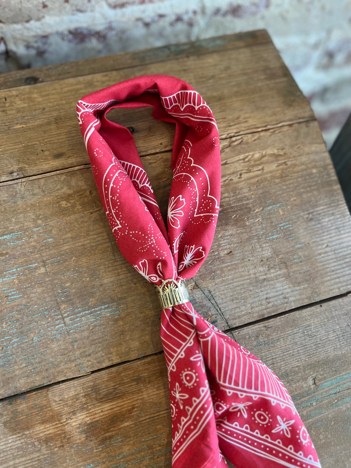 Leah Brass Bandana Slide