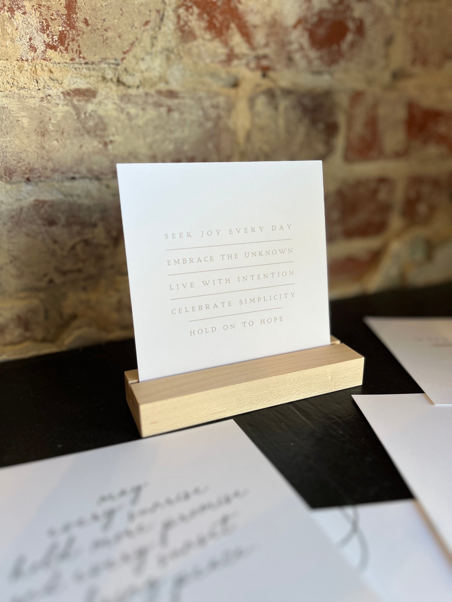 Inspirational Art Bundle + Wood Holder
