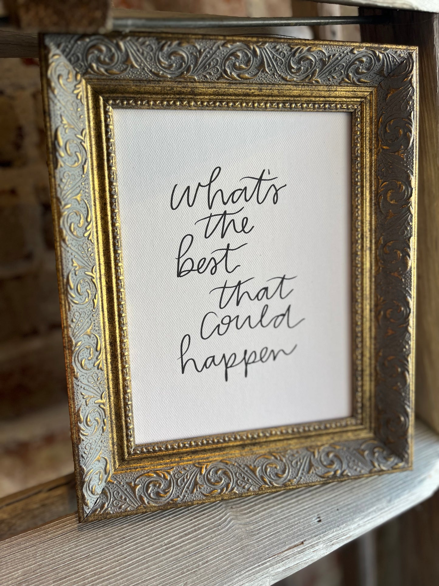 The Best That Could Happen Framed Antique Print - 8x10