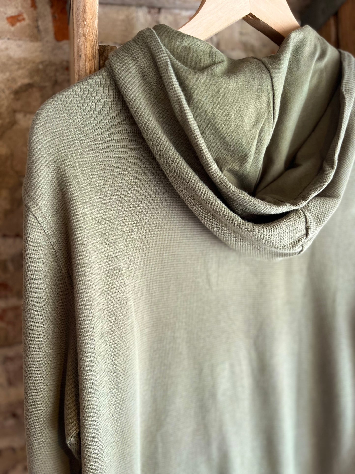 Military Green Waffle Hoodie
