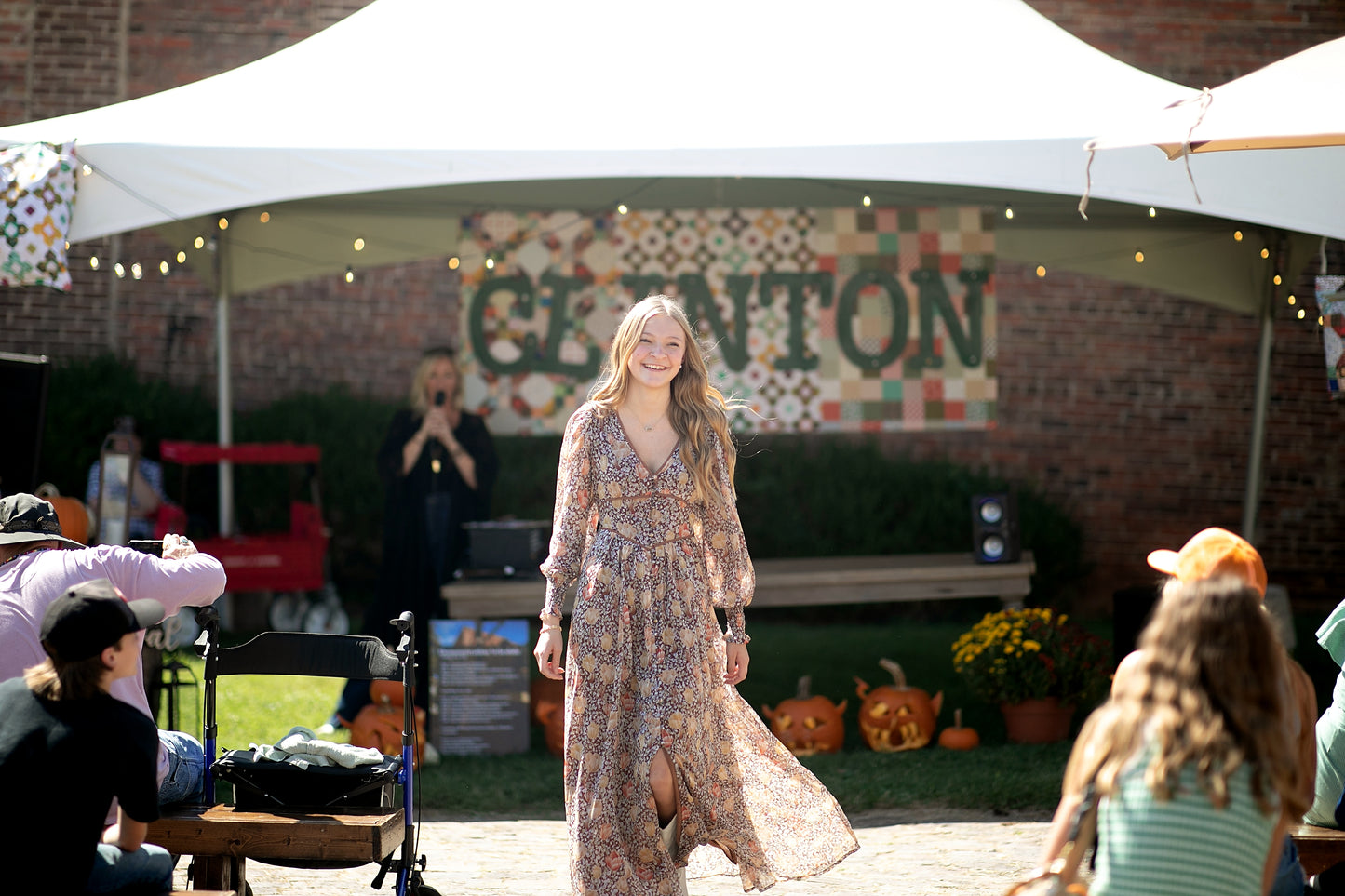 Flowy Buckhorn Brown Maxi Dress