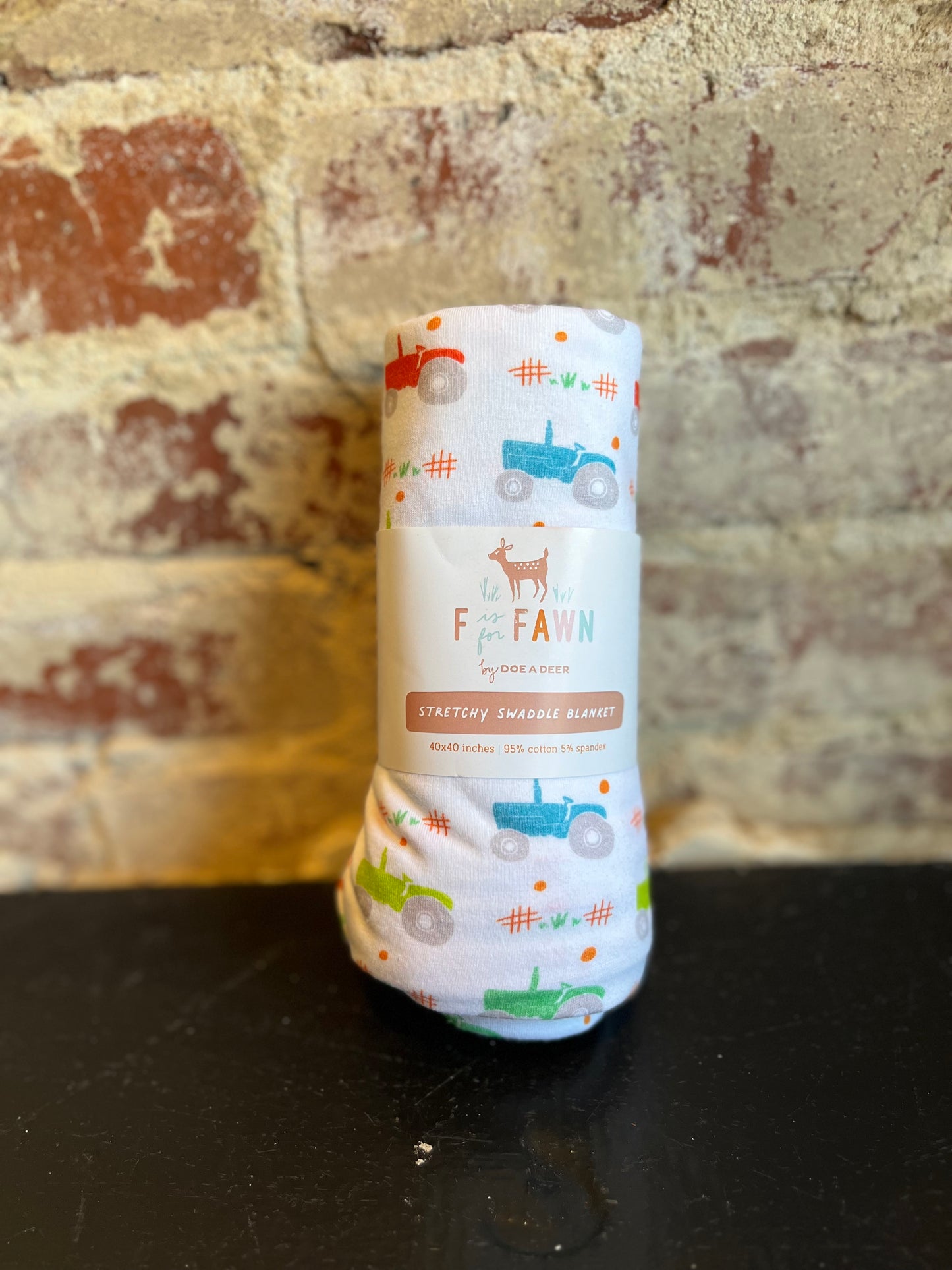 Trusty Tractor Swaddle Blanket