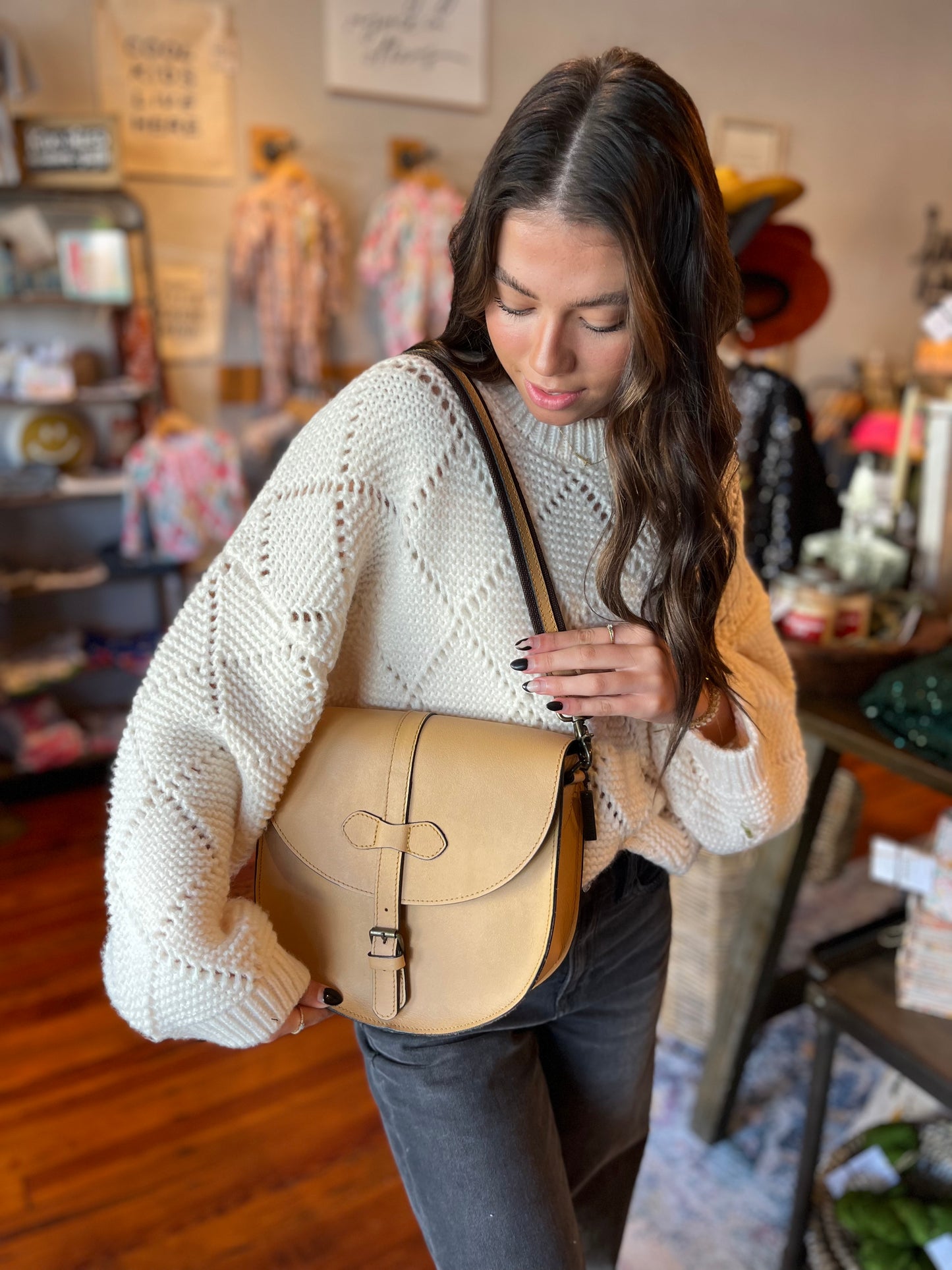 Natural Genuine Leather Handbag