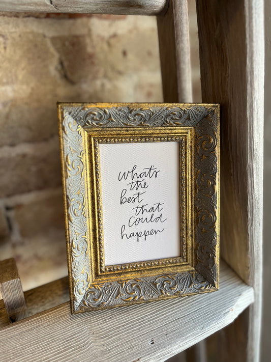 The Best That Could Happen Framed Antique Print - 5x7