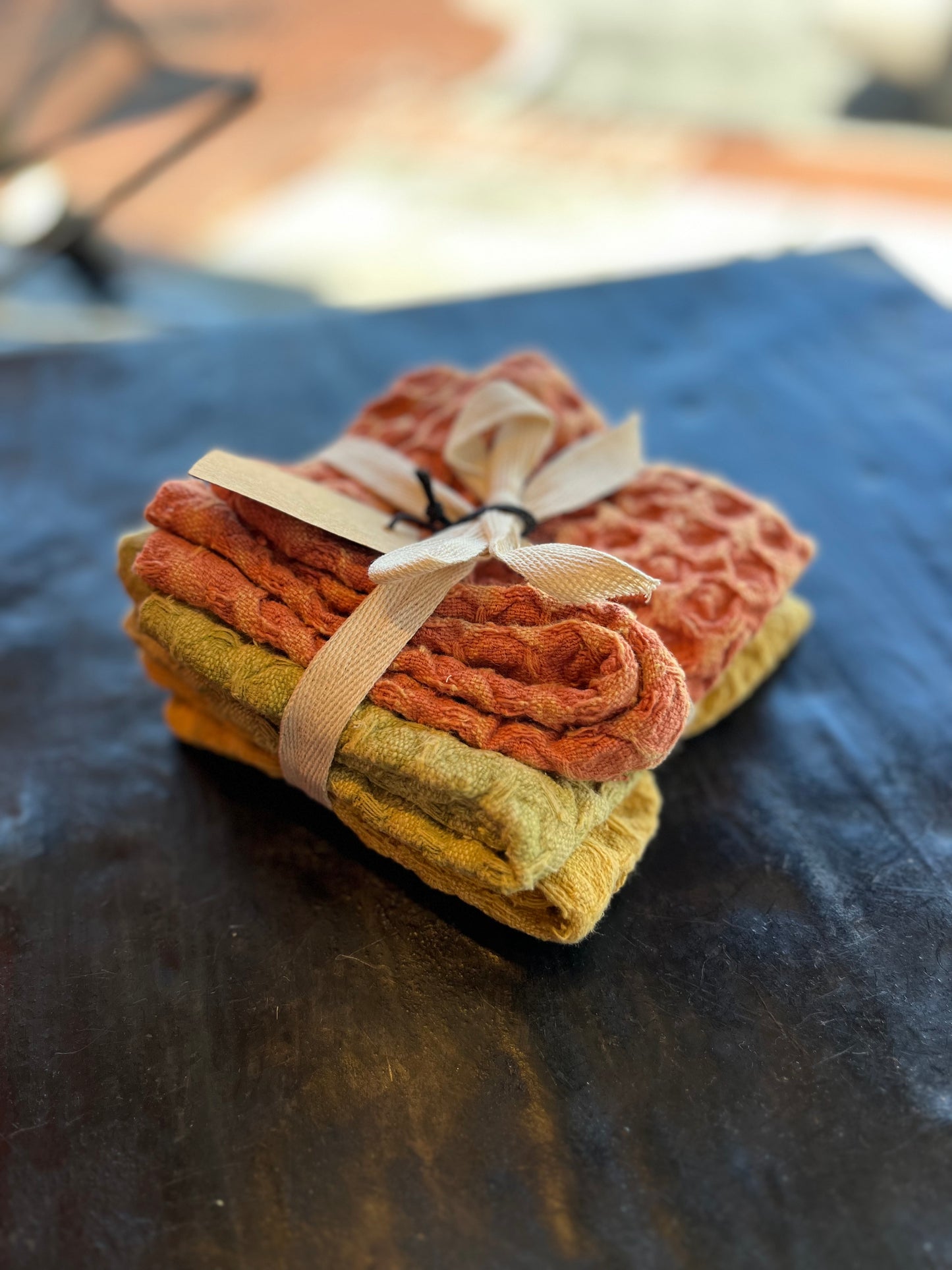 Waffle Knit Dish Cloths - Set of 3