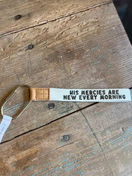 New Mercies Keychain Wristlet