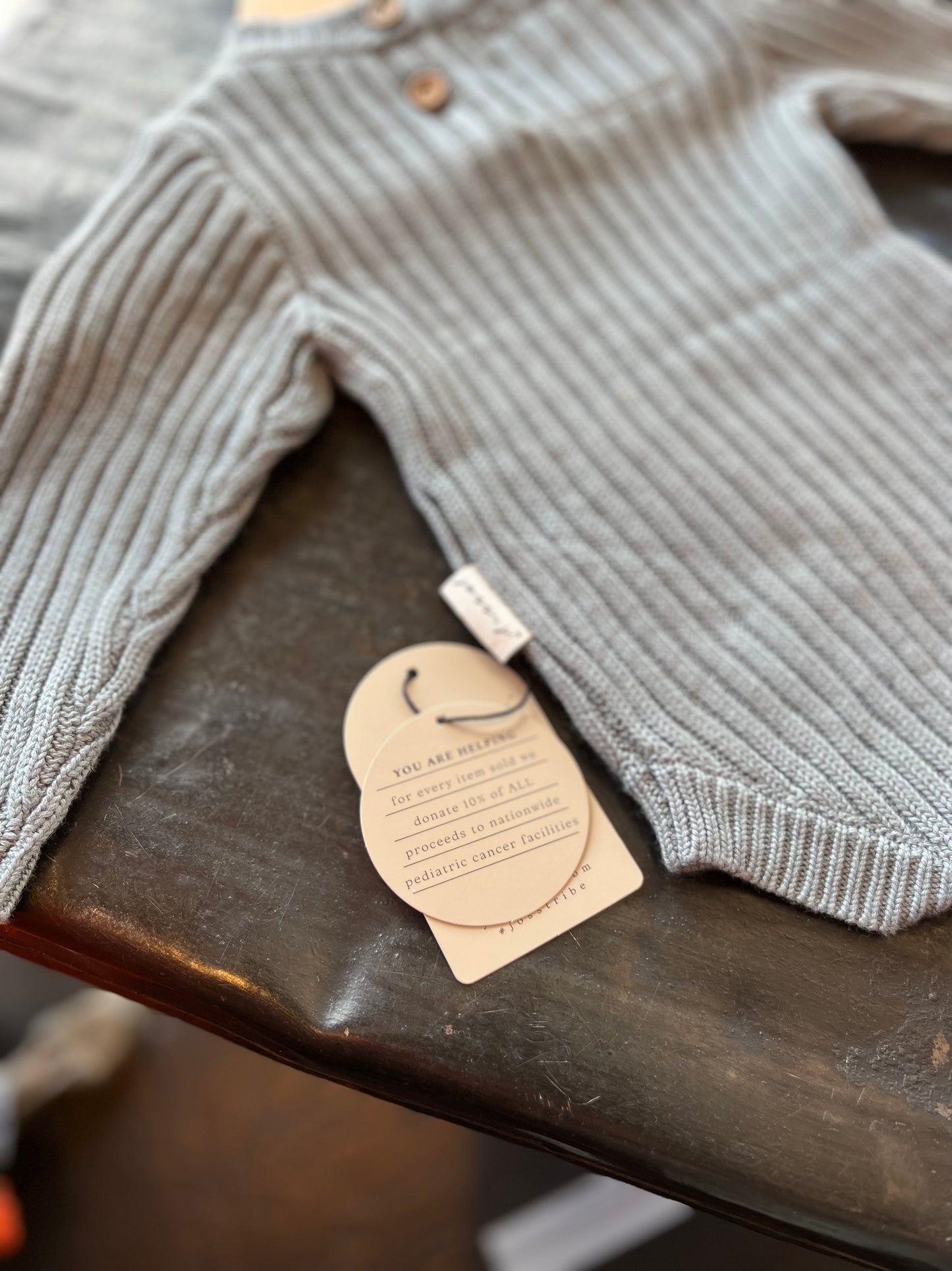 Sky Blue Knit Onesie