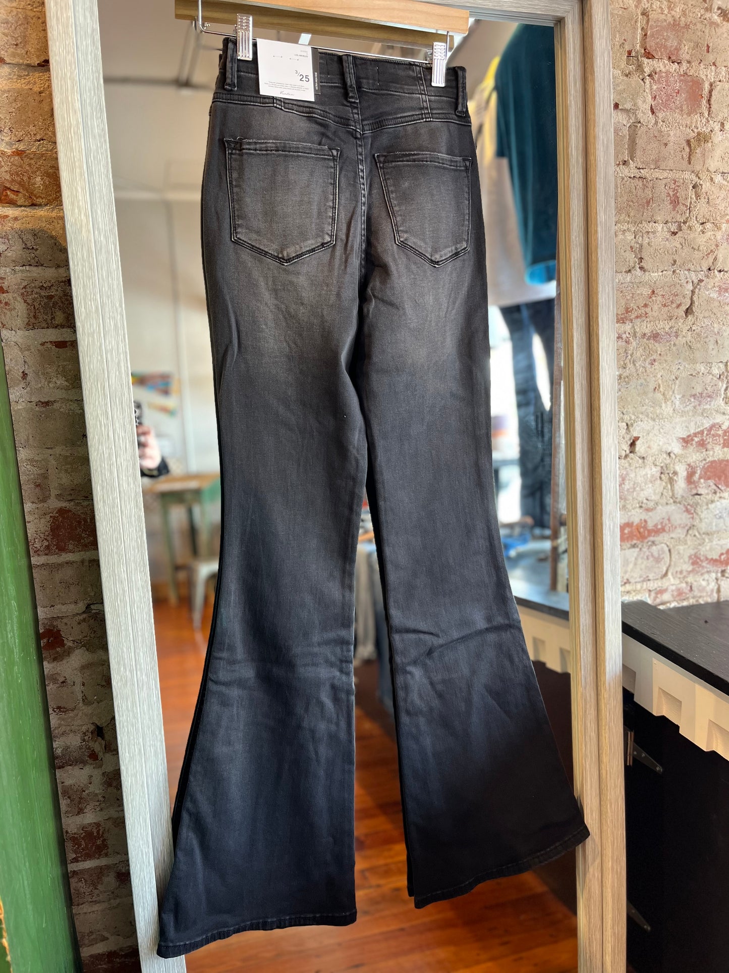 High Rise Flare- Black