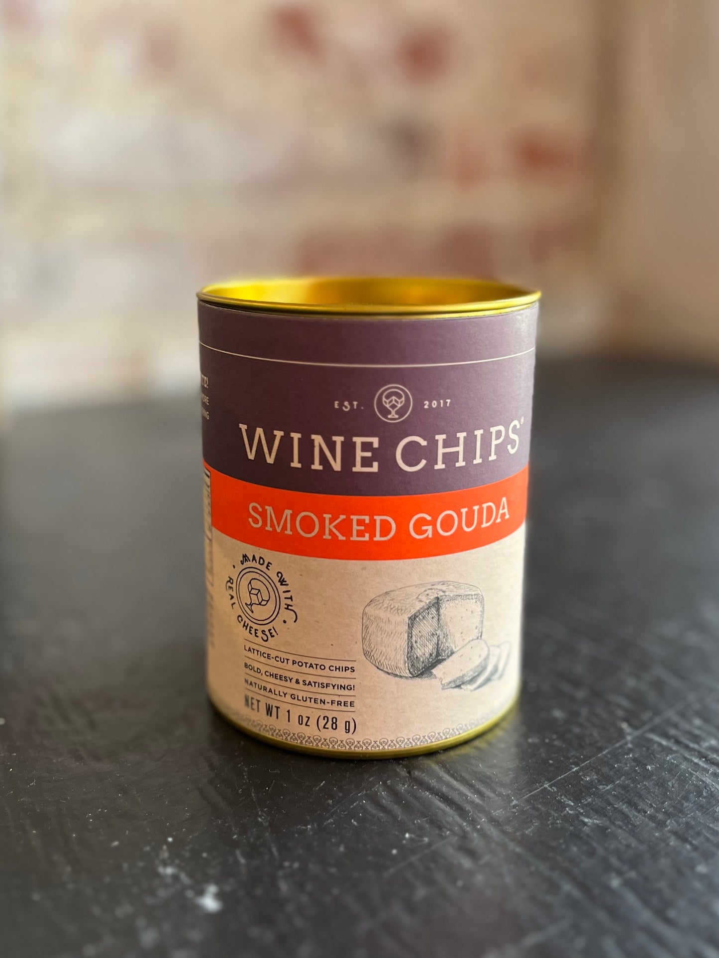 Smoked Gouda Wine Chips- 1oz.