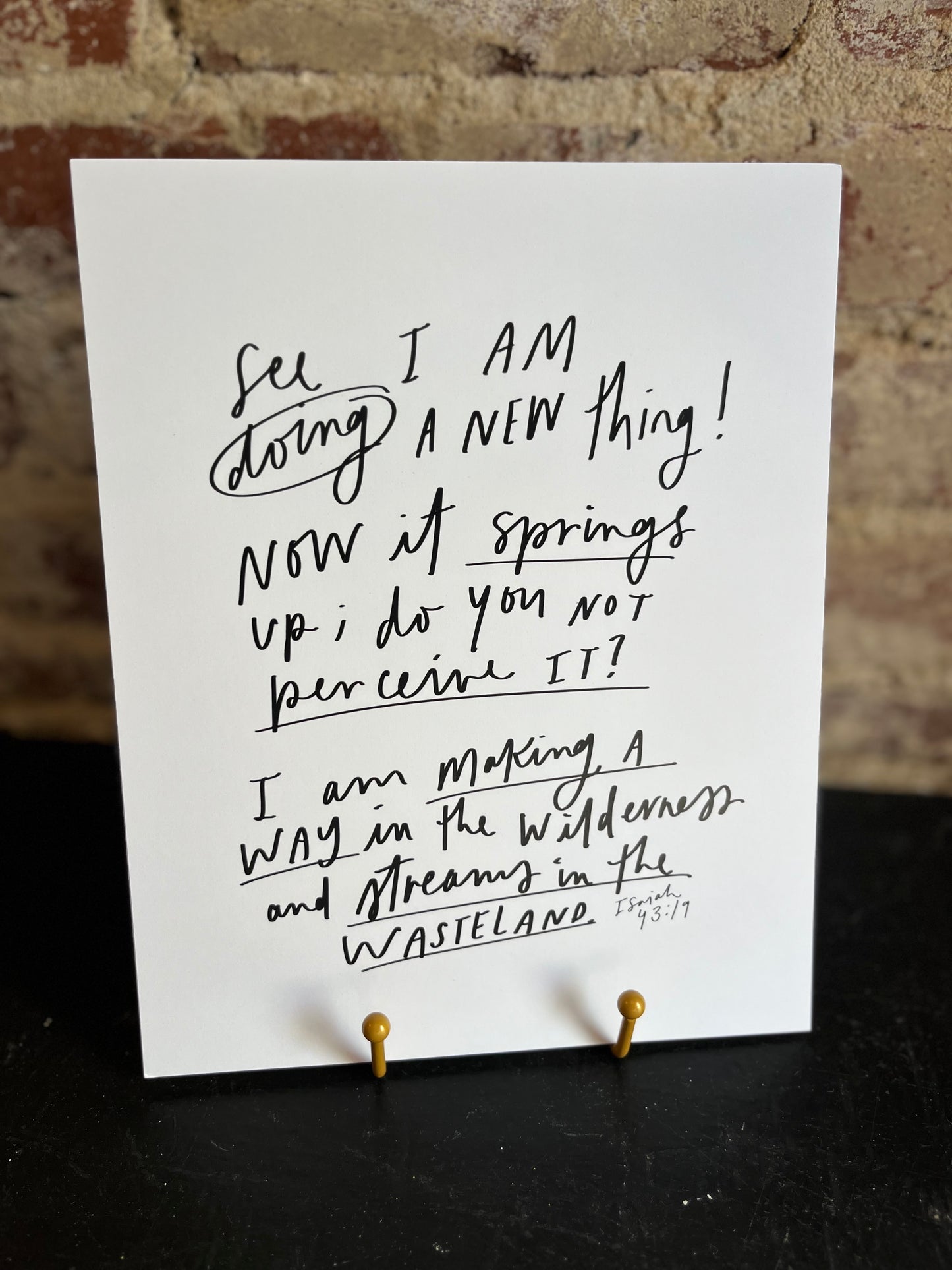 A New Thing Print