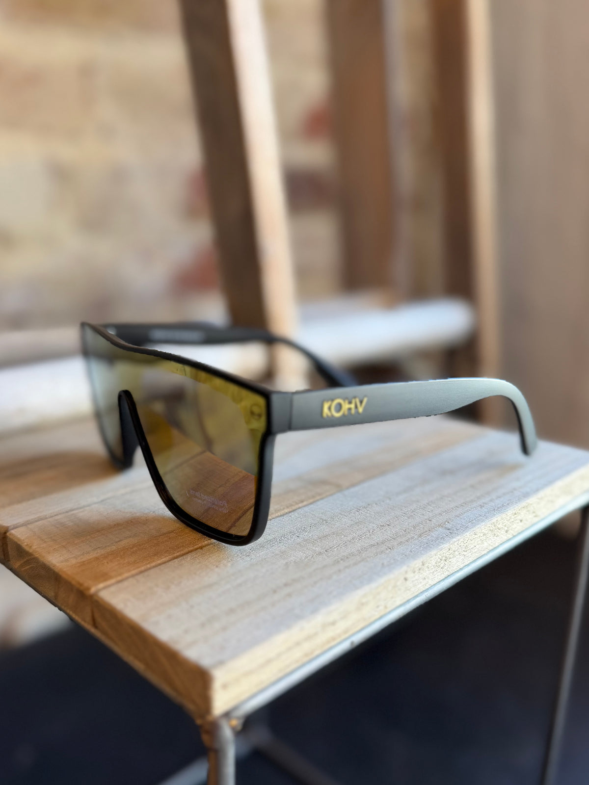 Birch Rose Gold Oversized Sunglasses