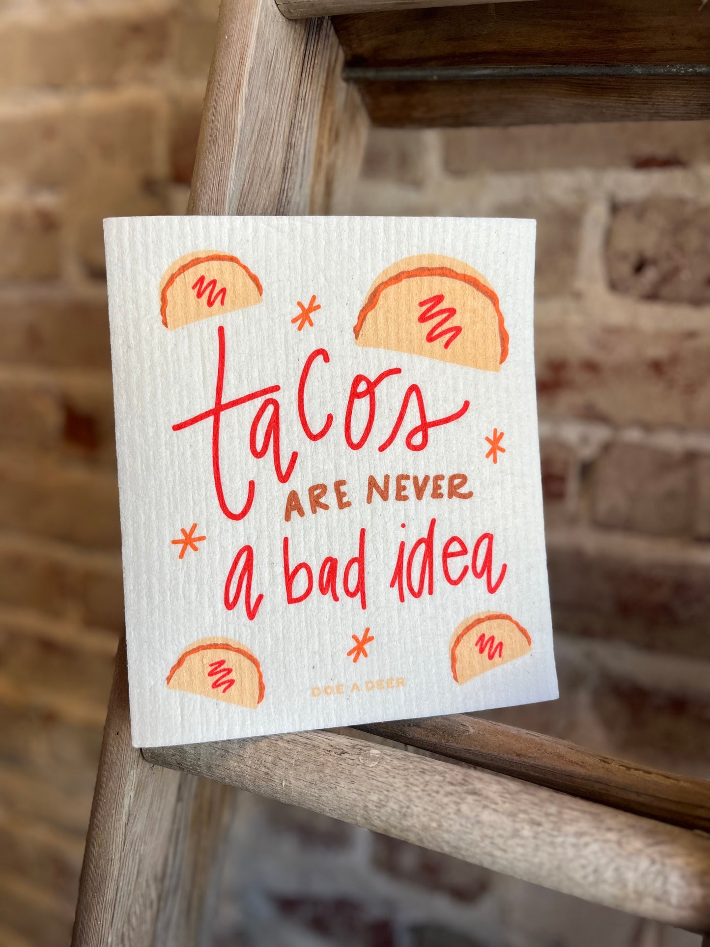 Tacos are Never a Bad Idea Swedish Dishcloth