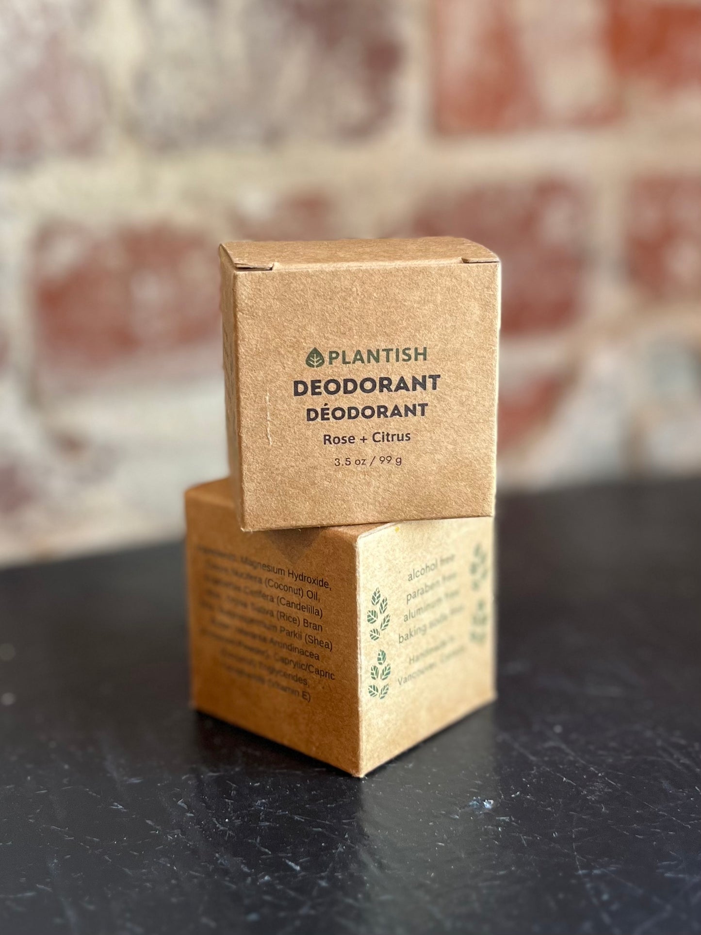 Zero Waste Deodorant Bar- Rose + Citrus