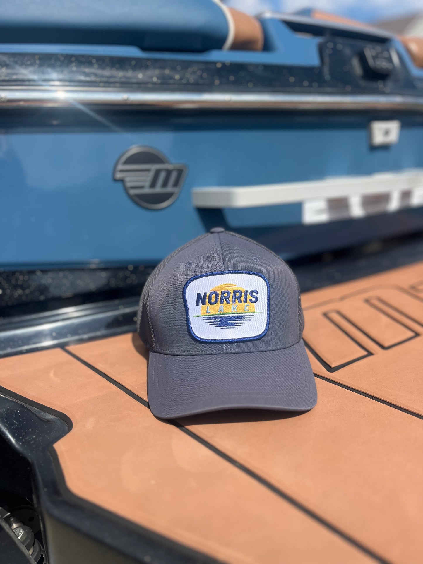 Norris Lake Sunset Hat- Charcoal Flexfit