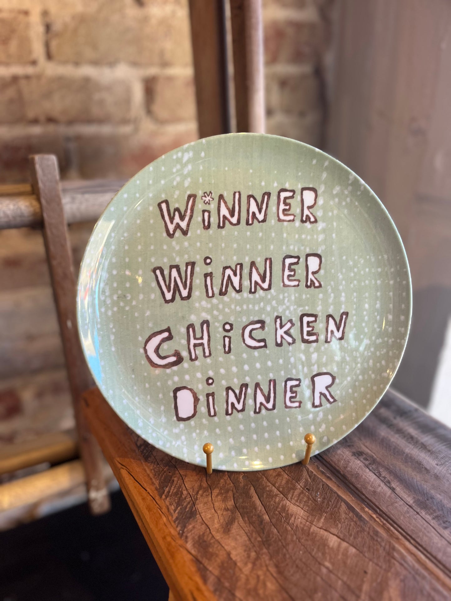 Winner Winner Chicken Dinner Melamine Plate
