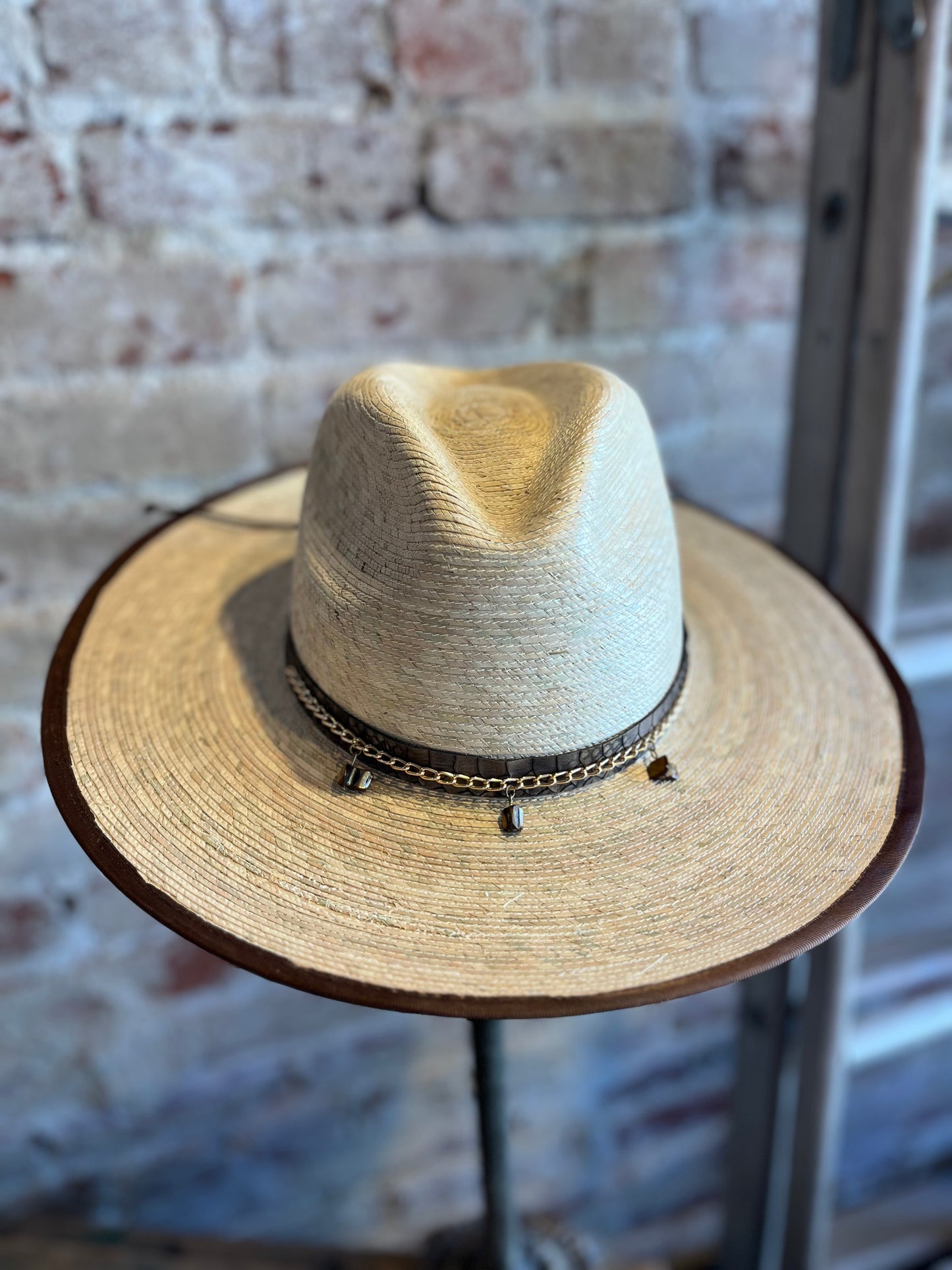 Python Sun Straw Hat - Natural