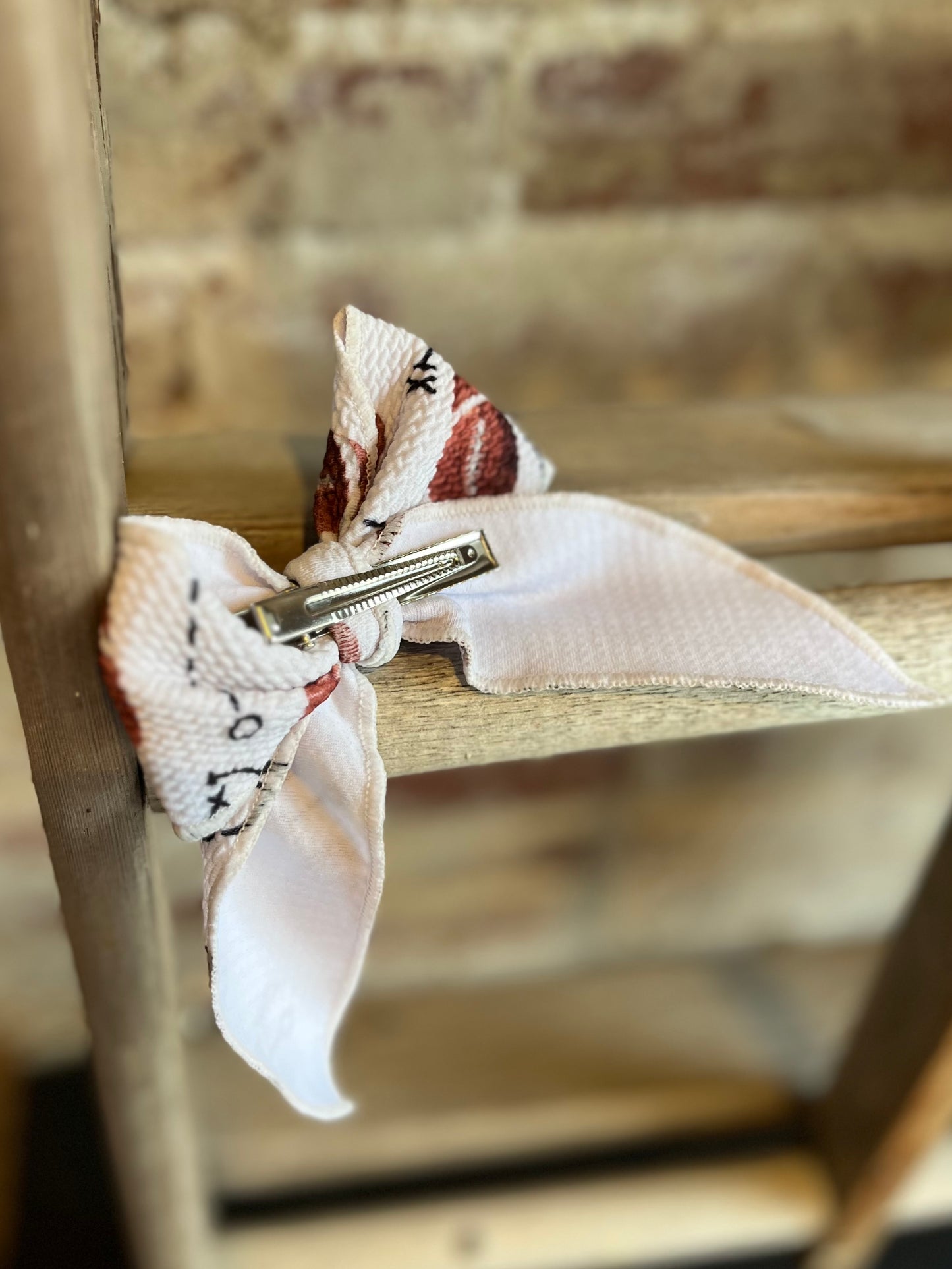 Football Bow Clip
