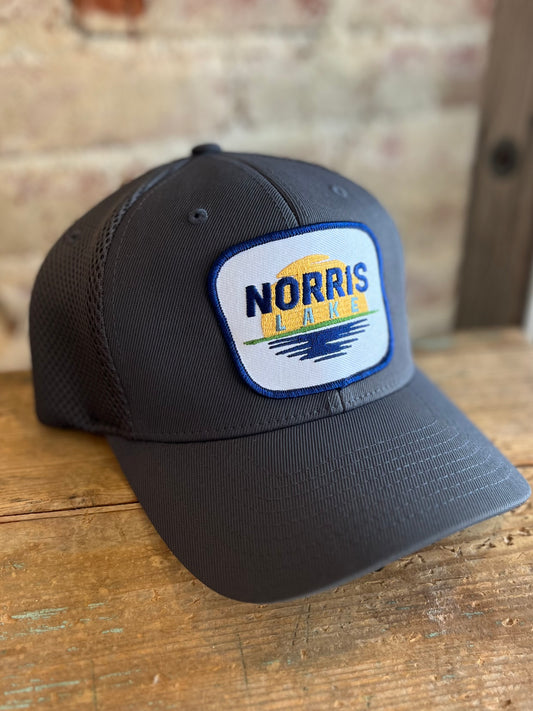 Norris Lake Sunset Hat-  Charcoal Flexfit