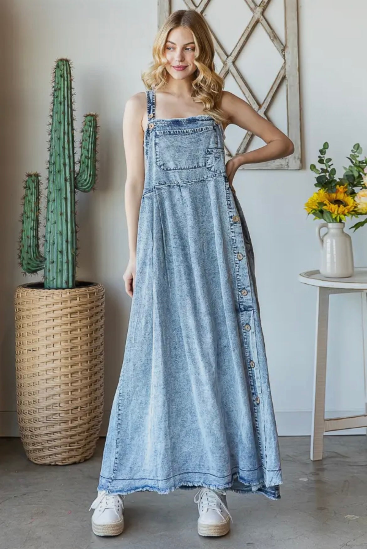 Tencel Overall Maxi Dress