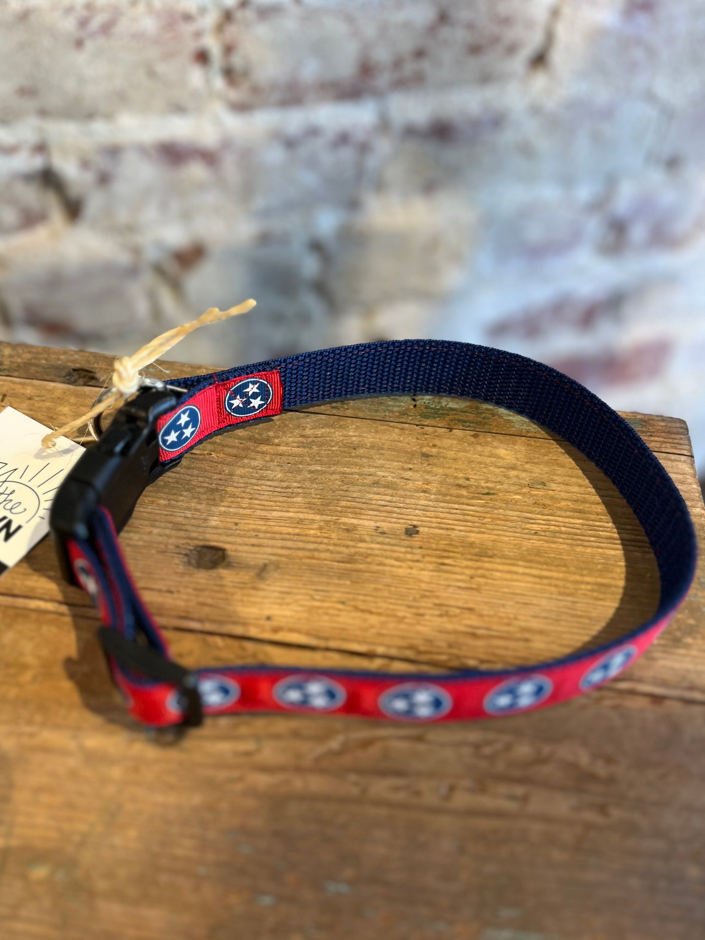 TriStar WIDE Dog Collar- red/blue