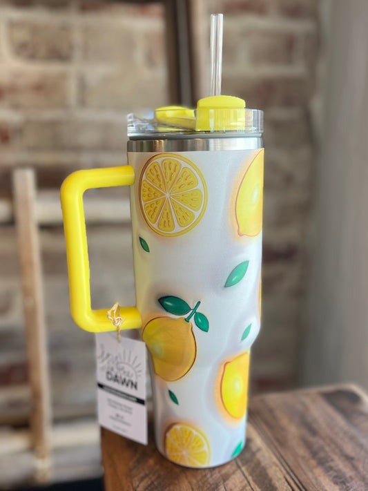 Lemon Tumbler- 40 oz