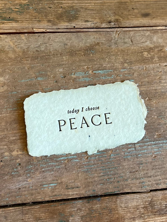 Today I Choose Peace