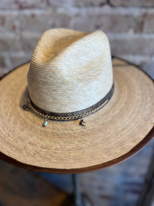 Python Sun Straw Hat - Natural