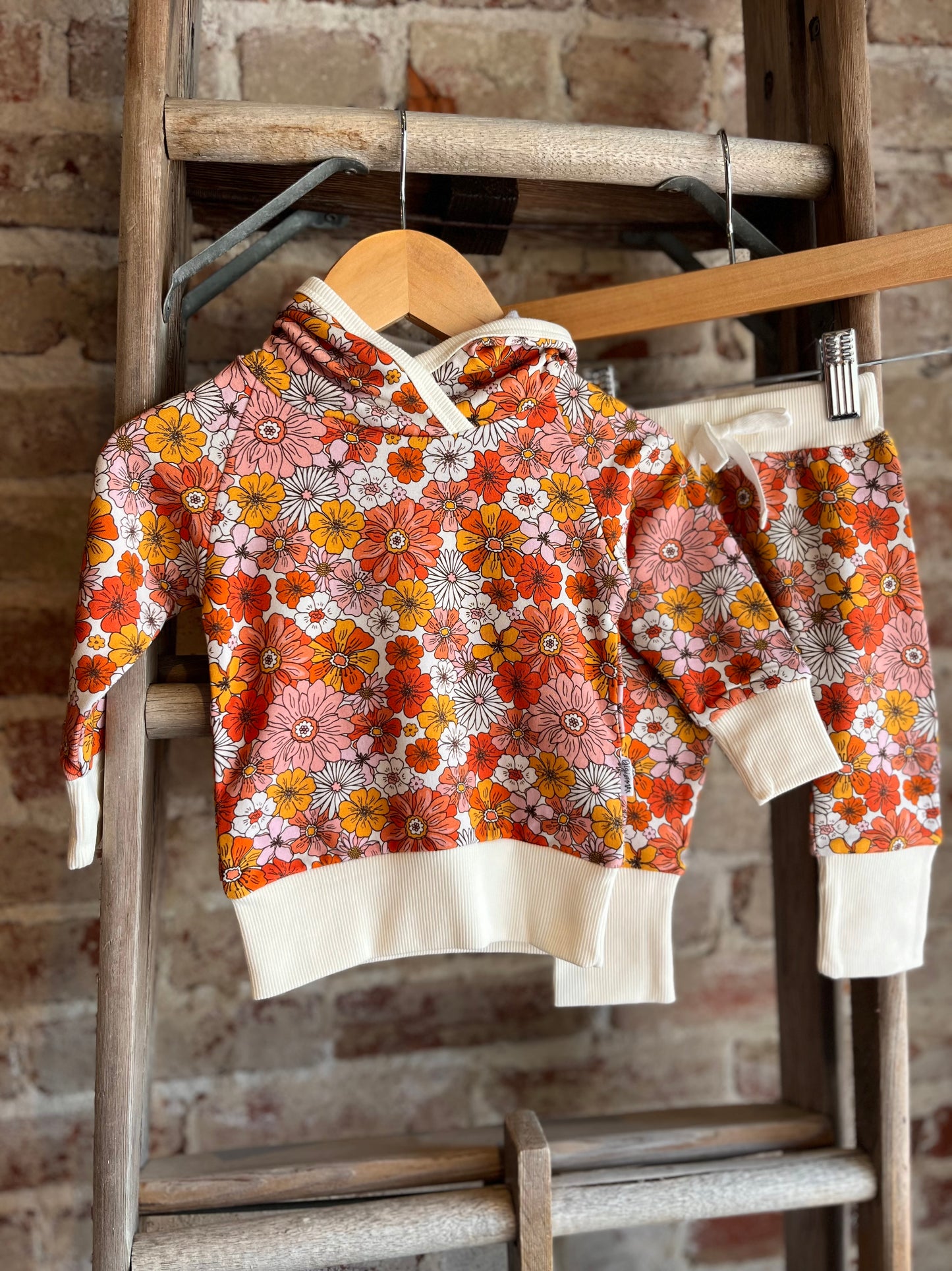 Retro Floral Bamboo Set- Infant/Toddler