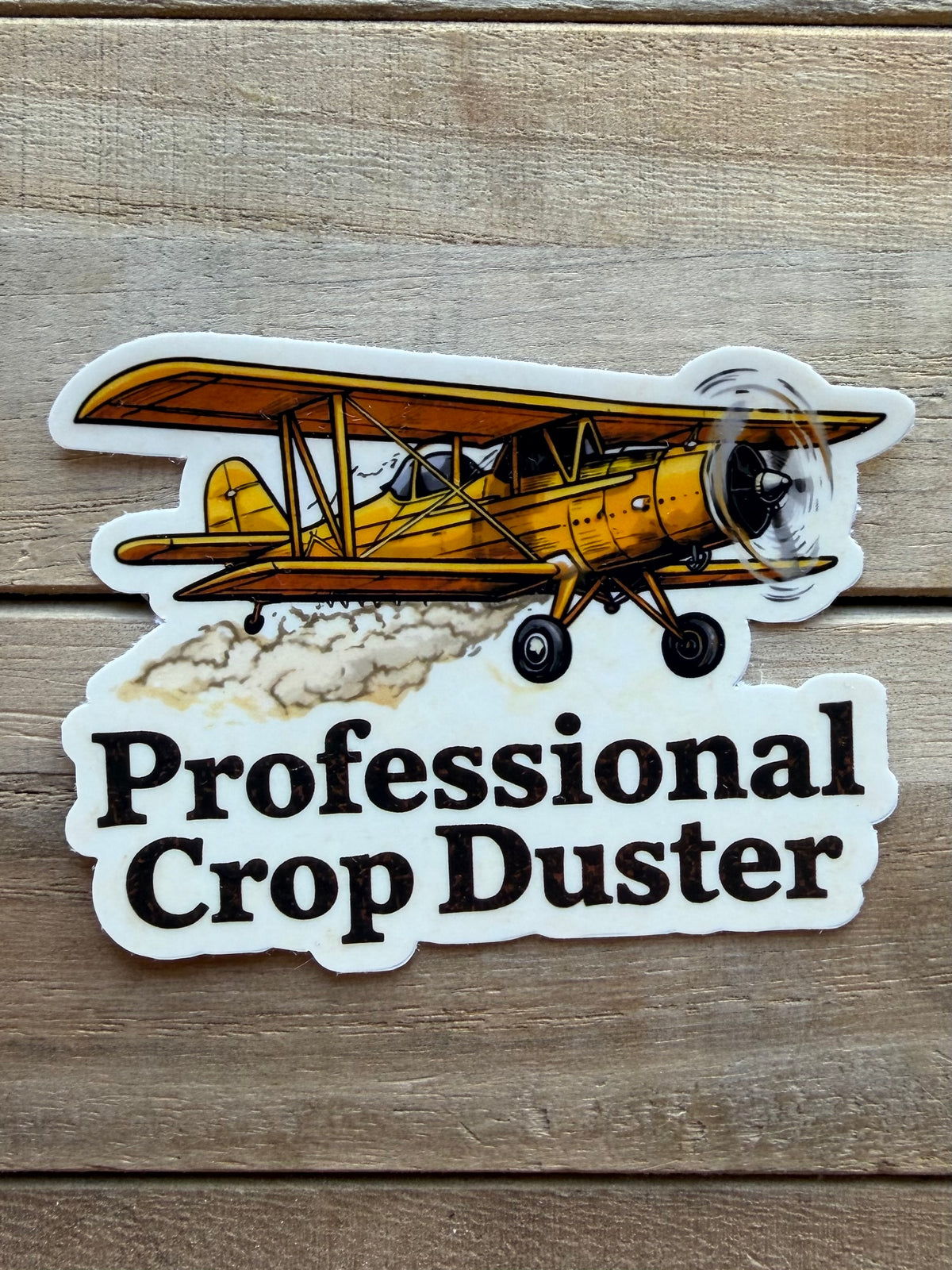 Professional Crop Duster Sticker