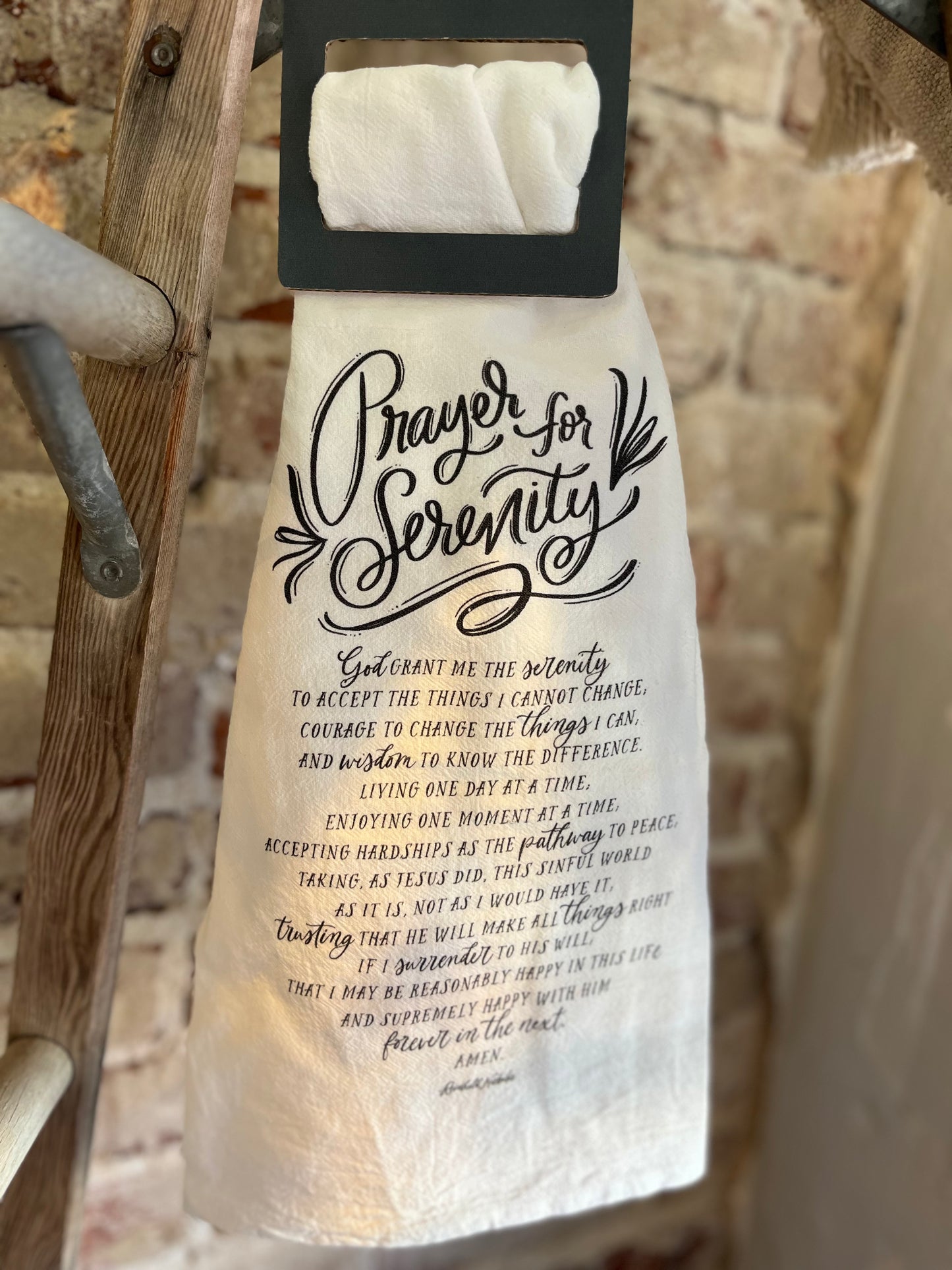 Serenity Prayer Tea Towel