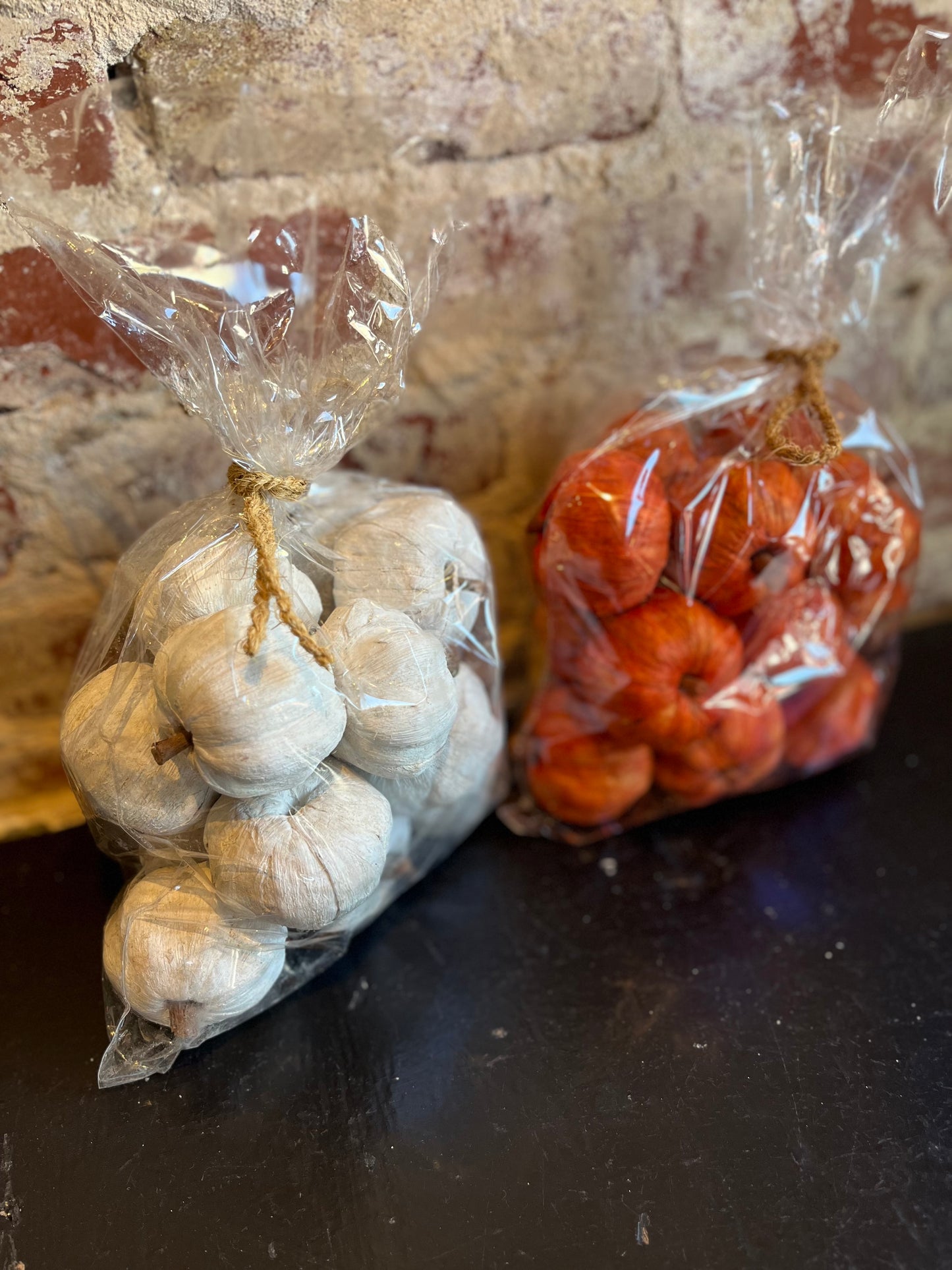 Dried Mini Pumpkins- White