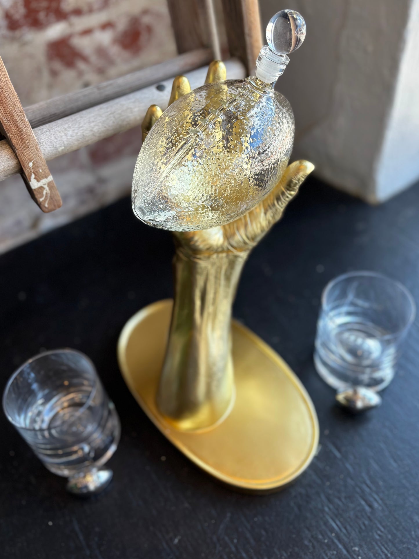 Football Glass Decanter Set
