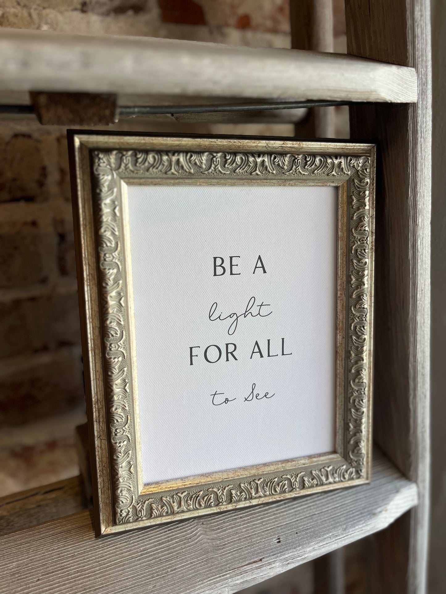 Be a Light Framed Antique Print