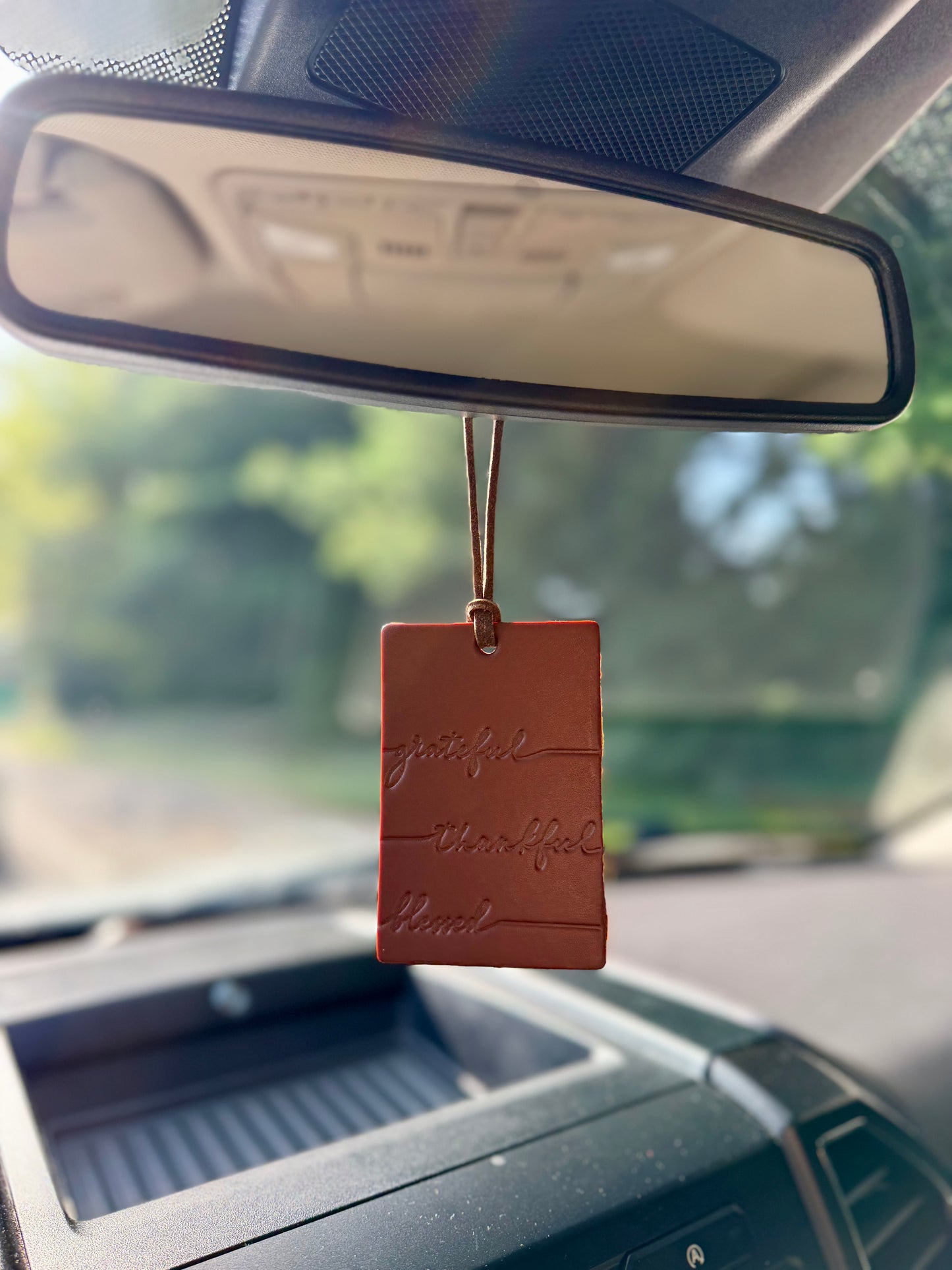 Grateful, Thankful, Blessed Air Flair- Brown