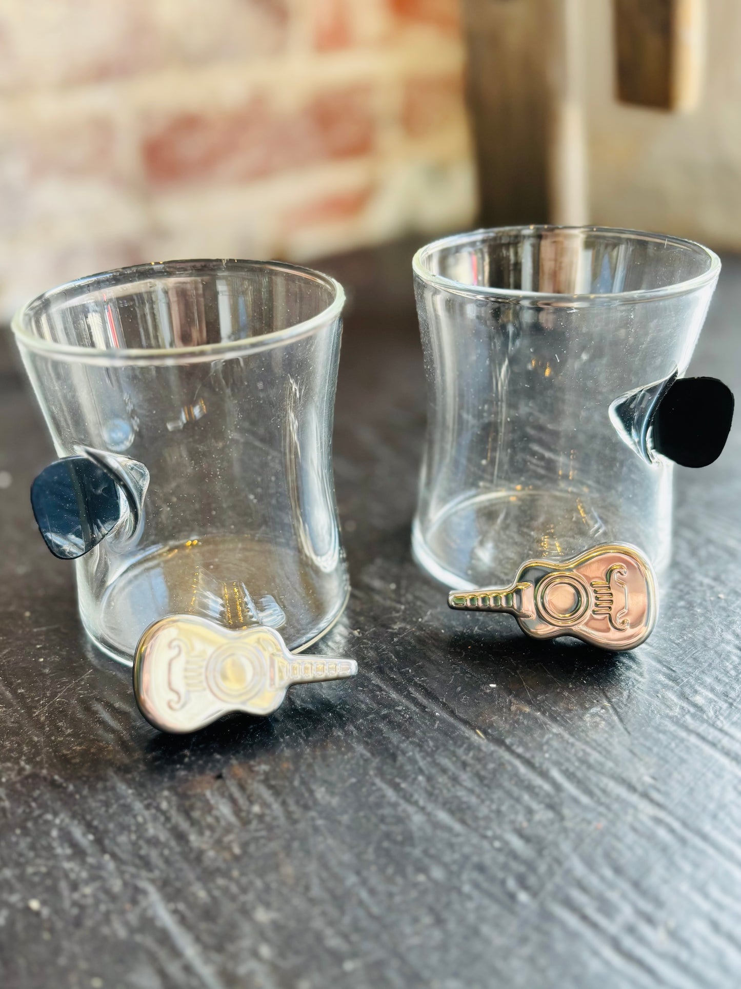 Electric Guitar Glass Decanter Set + Case