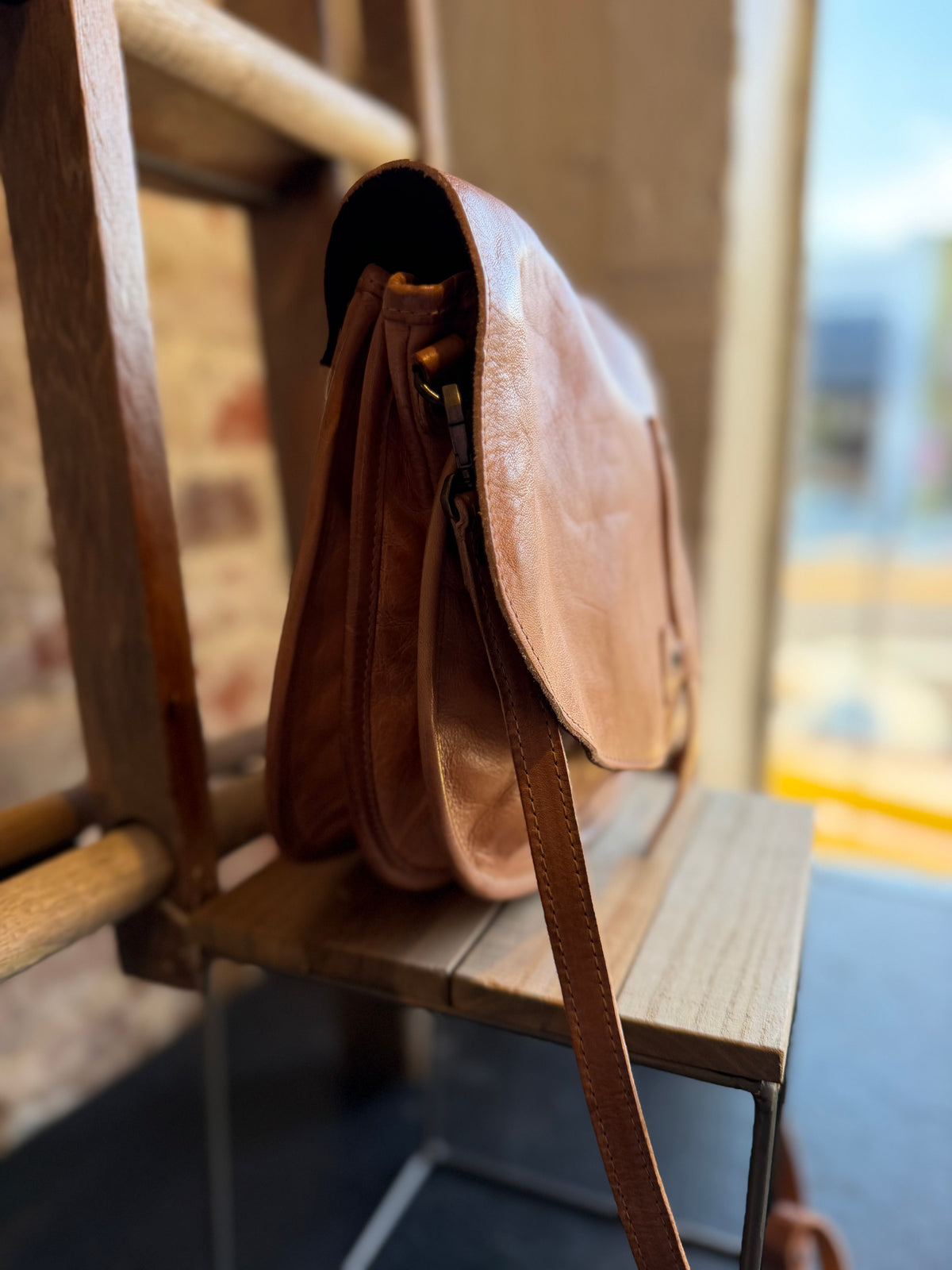 Sequoia Leather Bag - Tan Rustic