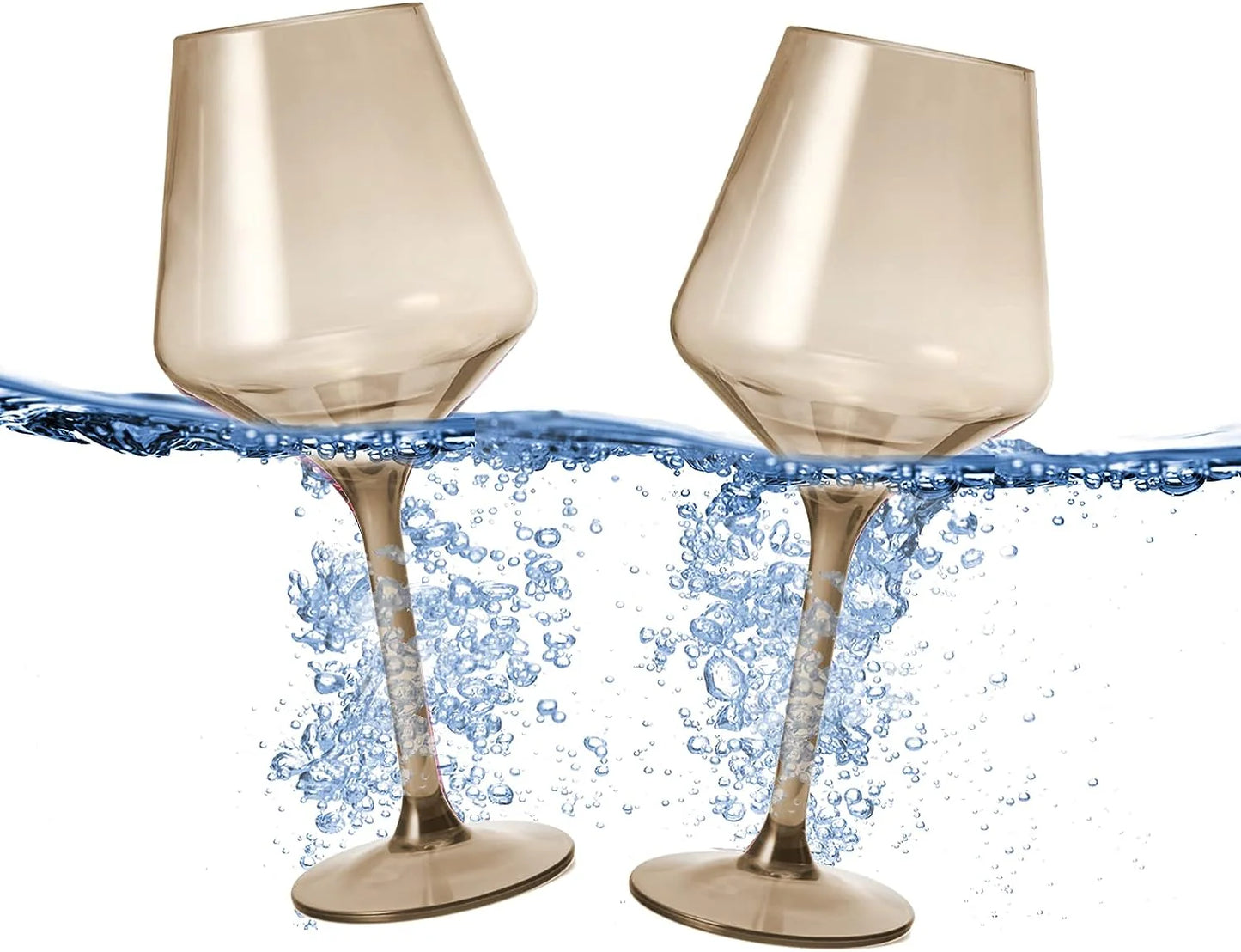 Floating Acrylic Glass Set- Smoke