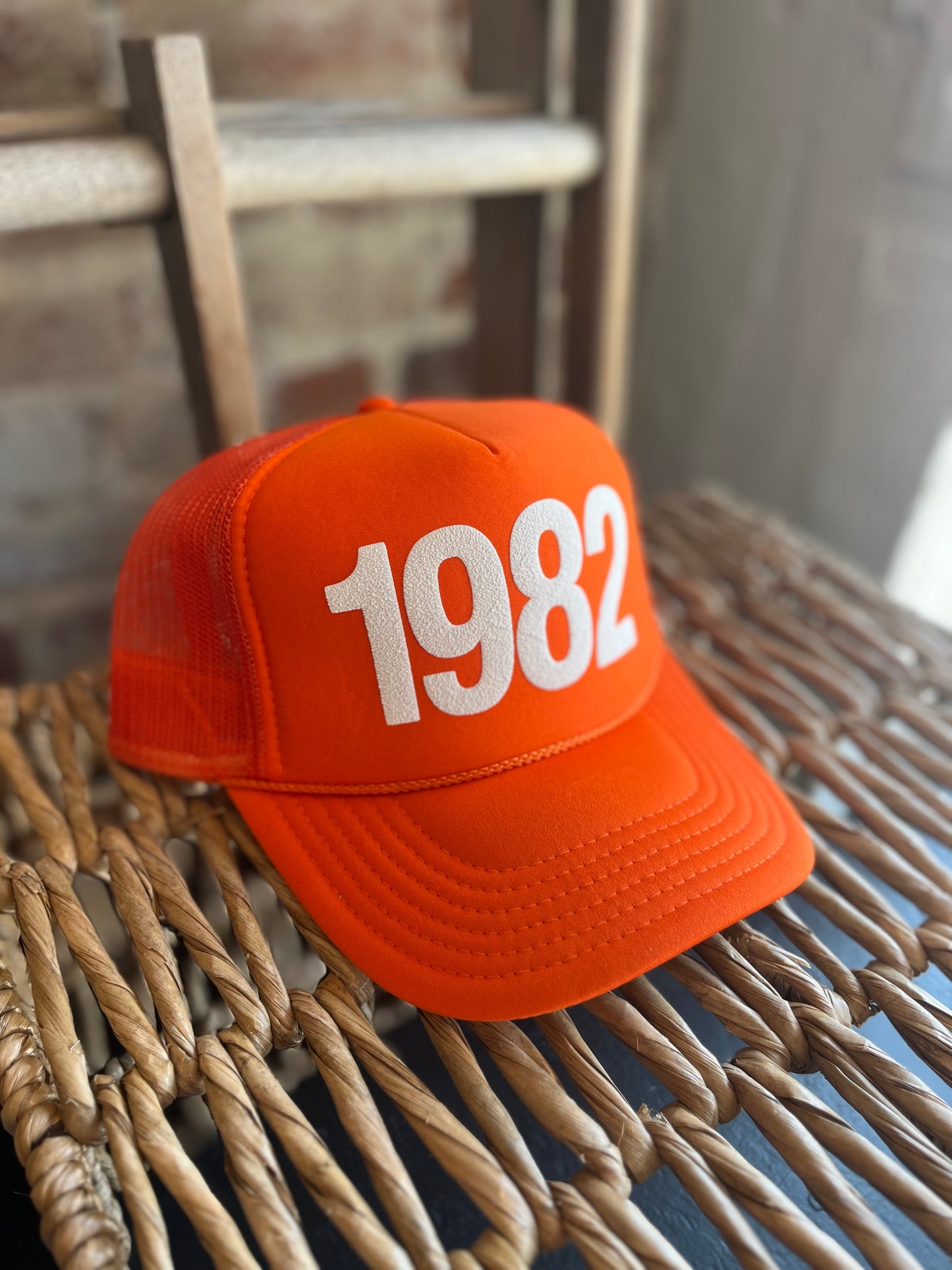 1982 Vintage Trucker Hat- Orange