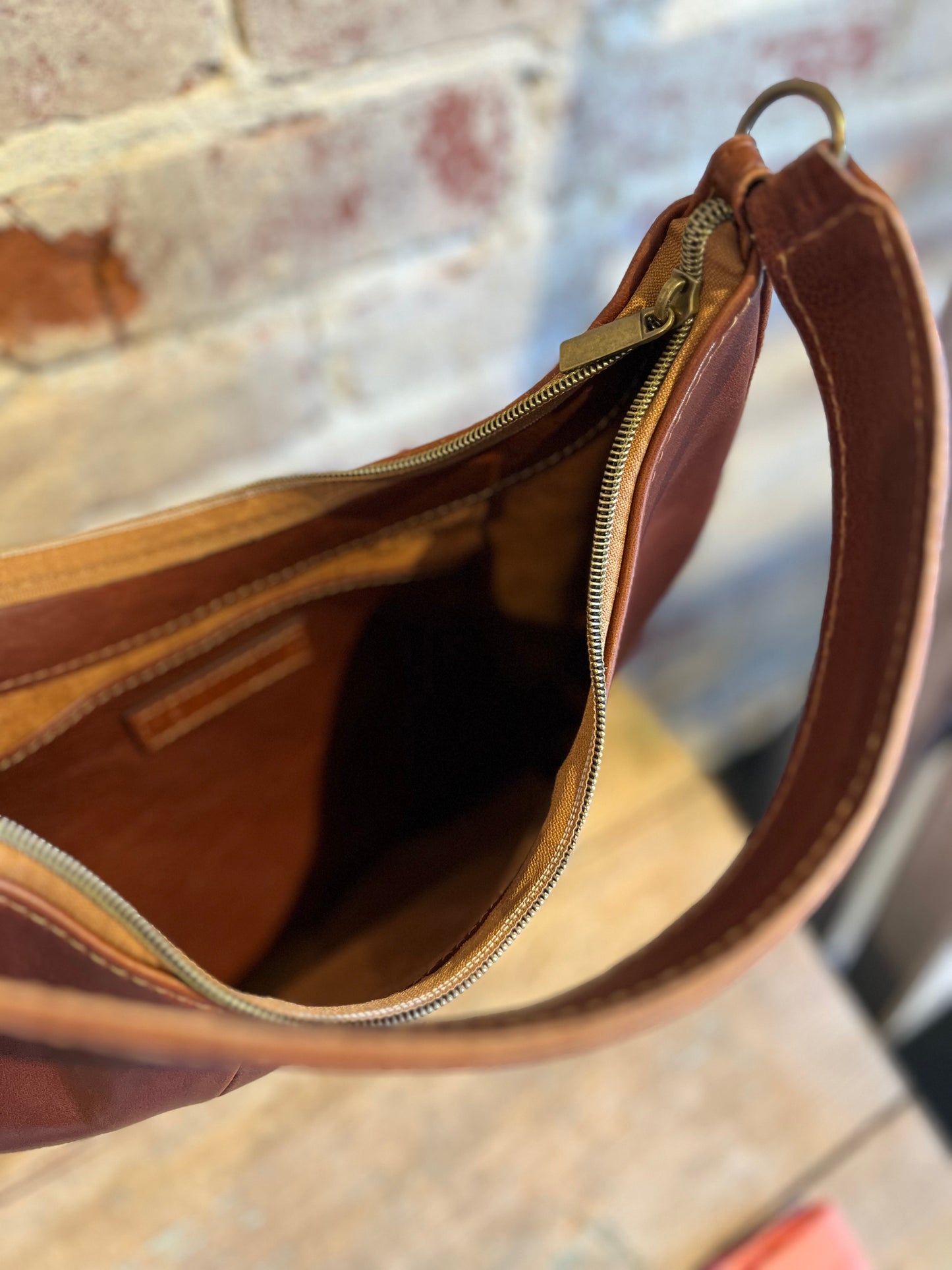Saddle Shoulder Bag- Mahogany