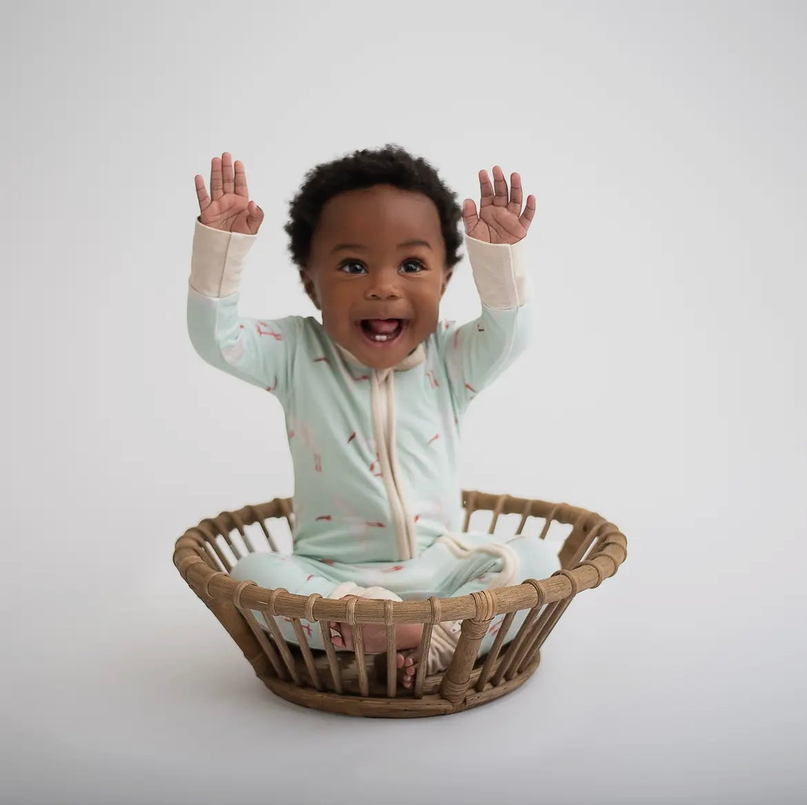 White Ibis Bamboo Onesie
