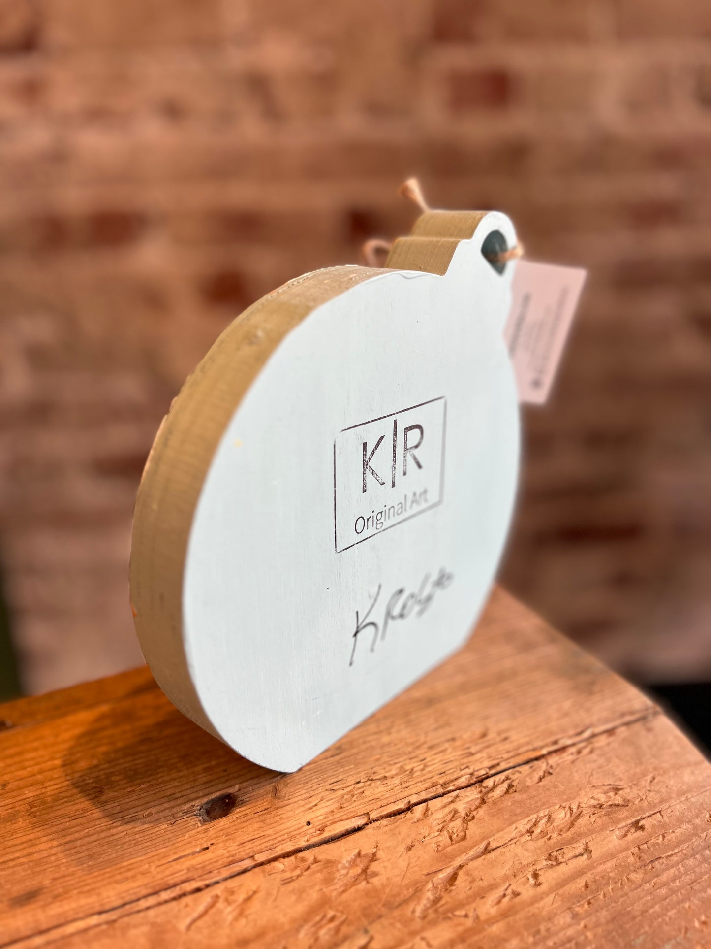 Blue Nativity Ornament Art - Handpainted