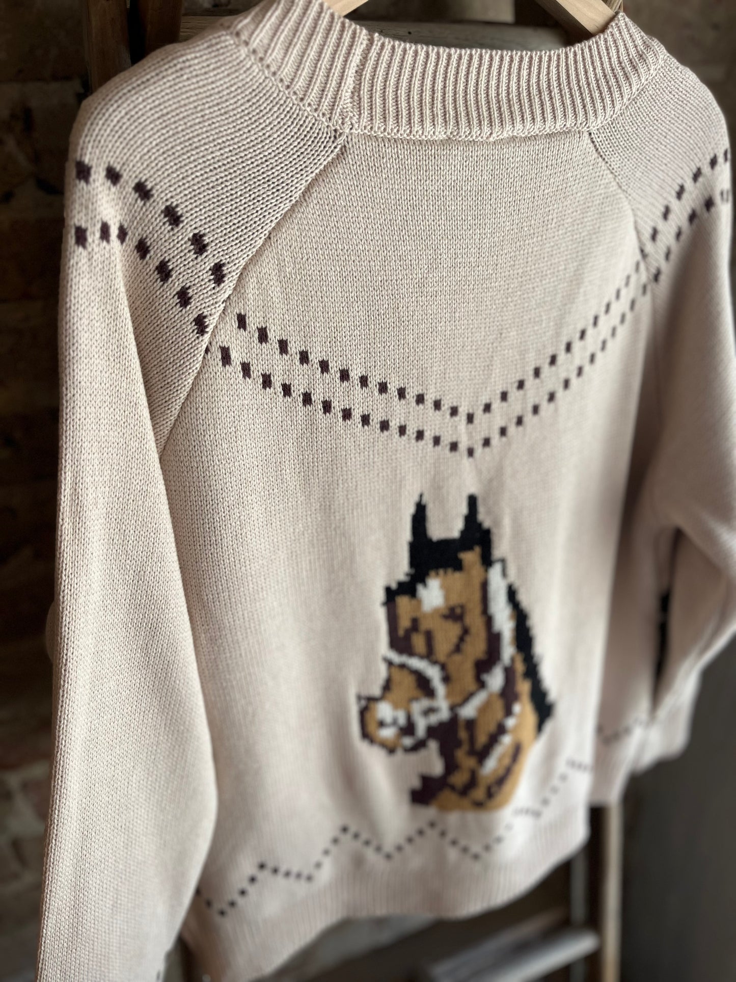 Chunky Knit Horse Cardigan