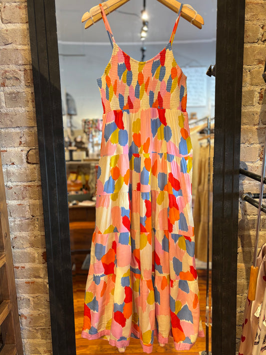 Smocked Multicolor Dress