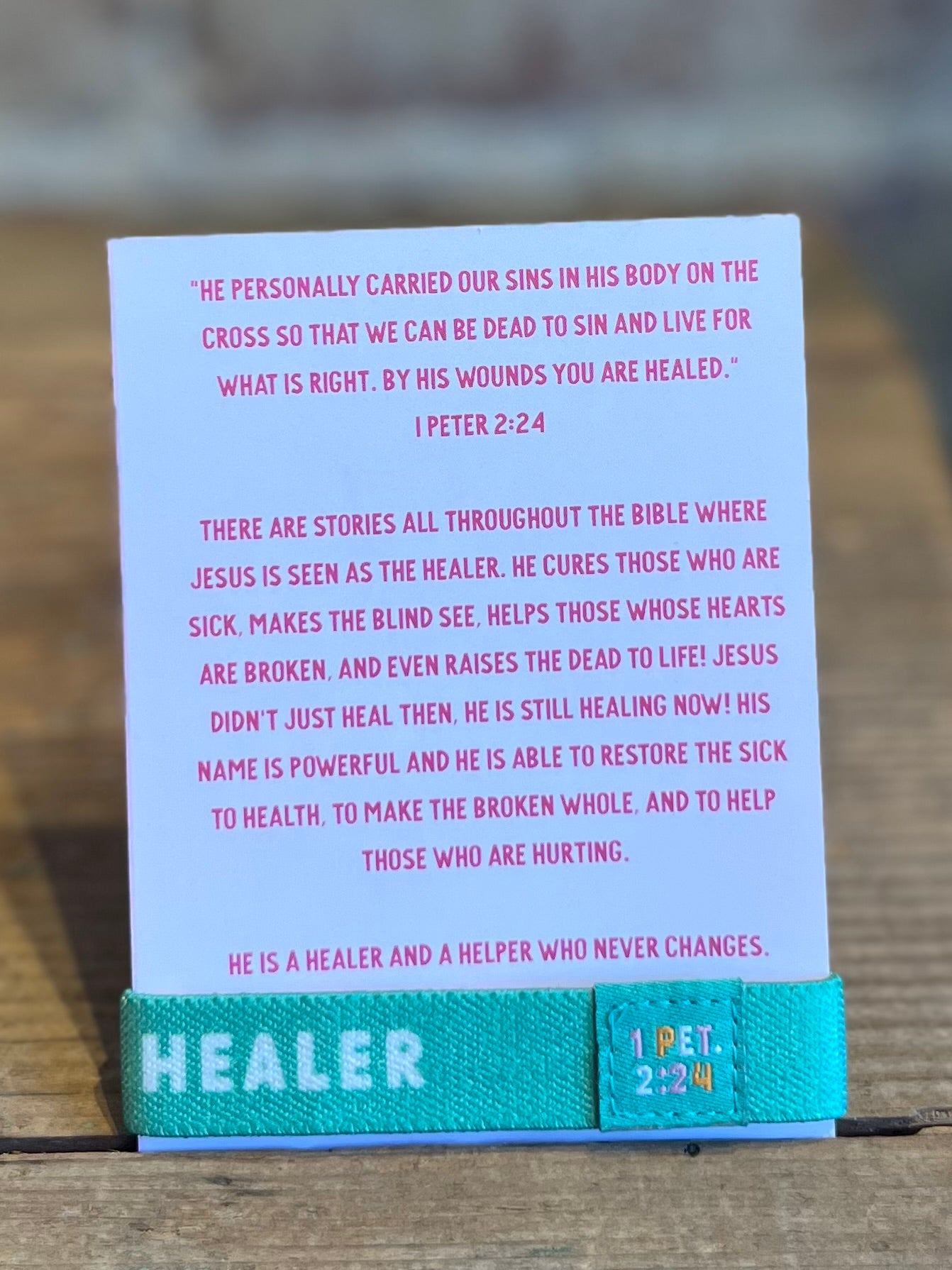 Jesus Heals Stretchy Bracelet - Kids
